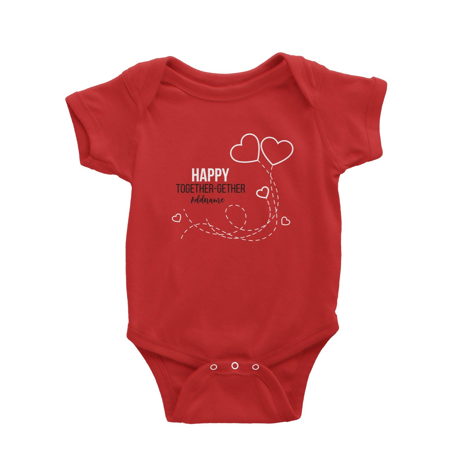 Happy Together Gether with Hearts Baby Romper