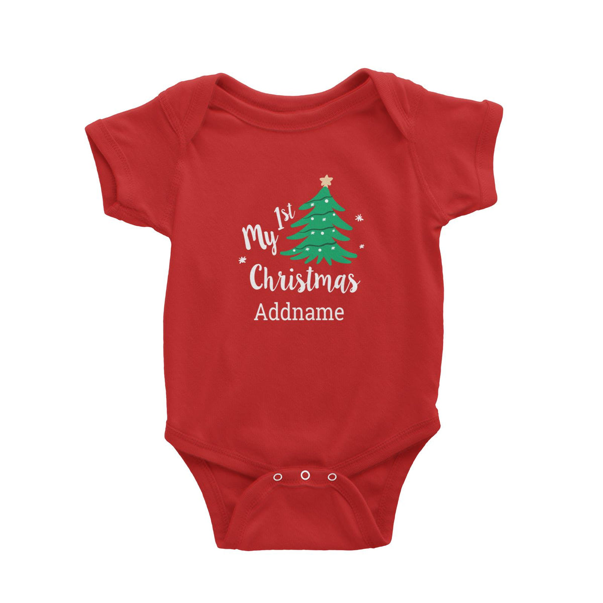 Christmas Series My 1st Christmas with Christmas Tree Baby Romper