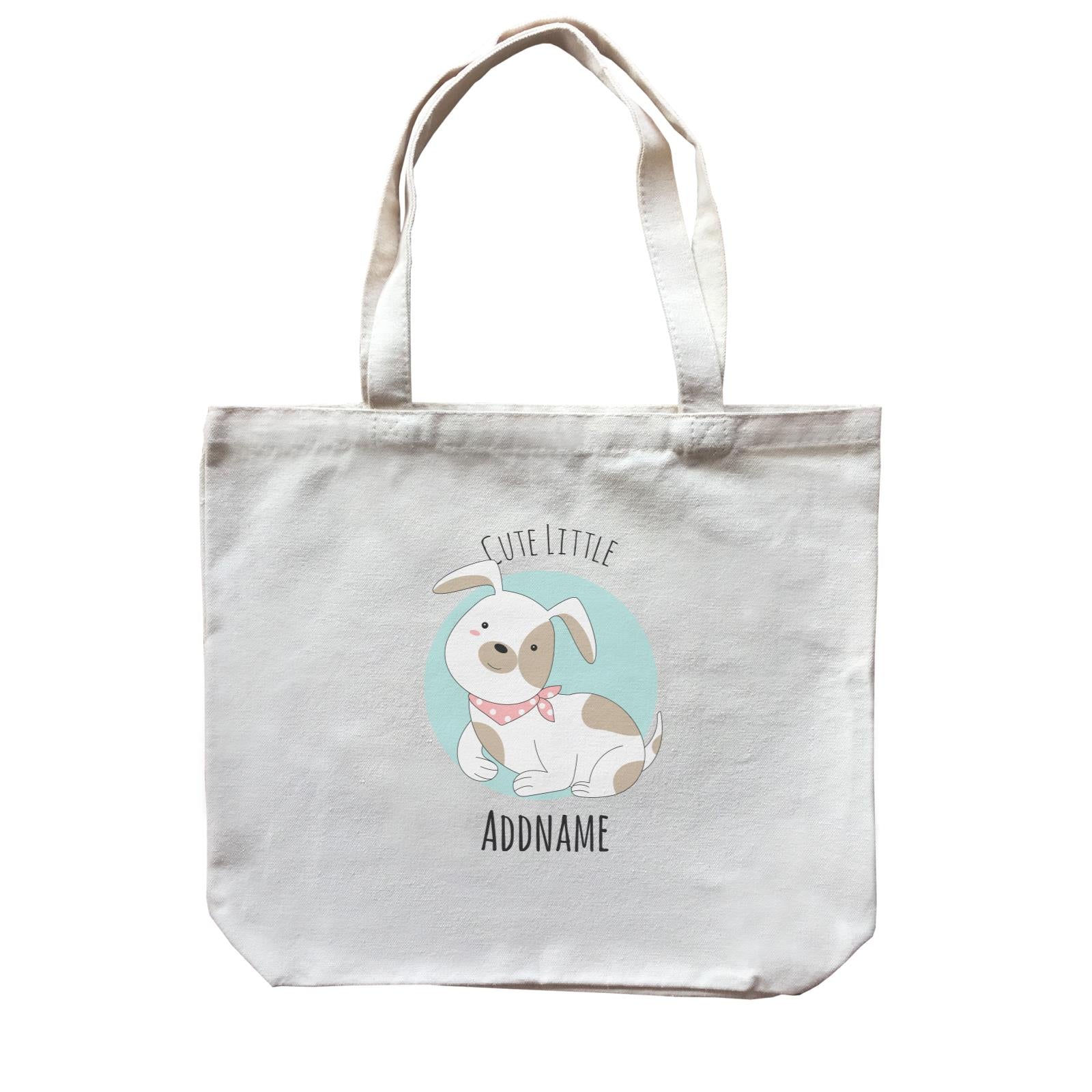 Sweet Animals Sketches Dog Cute Little Addname Canvas Bag