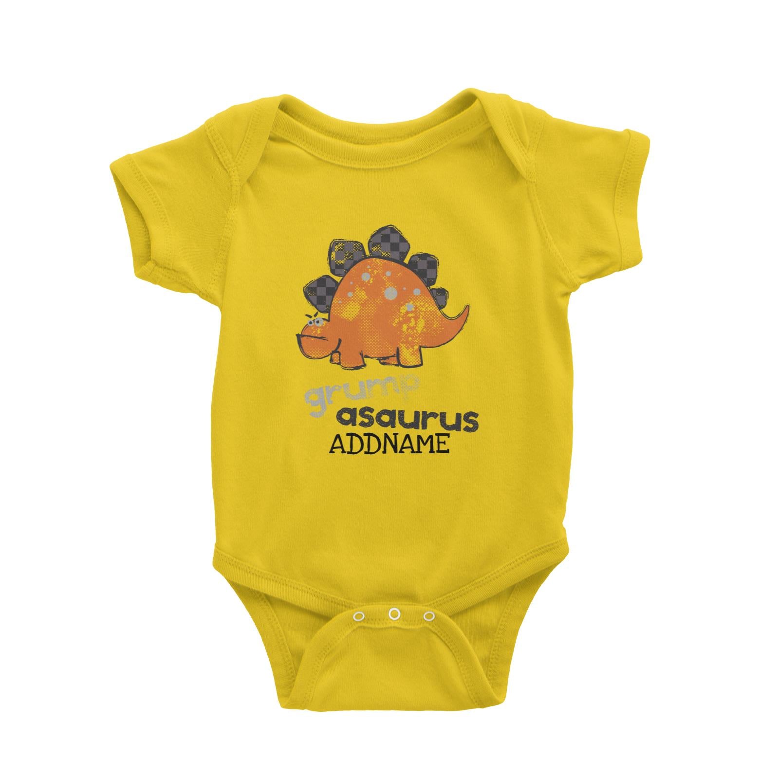 Grumpasaurus Dinosaur Addname Baby Romper