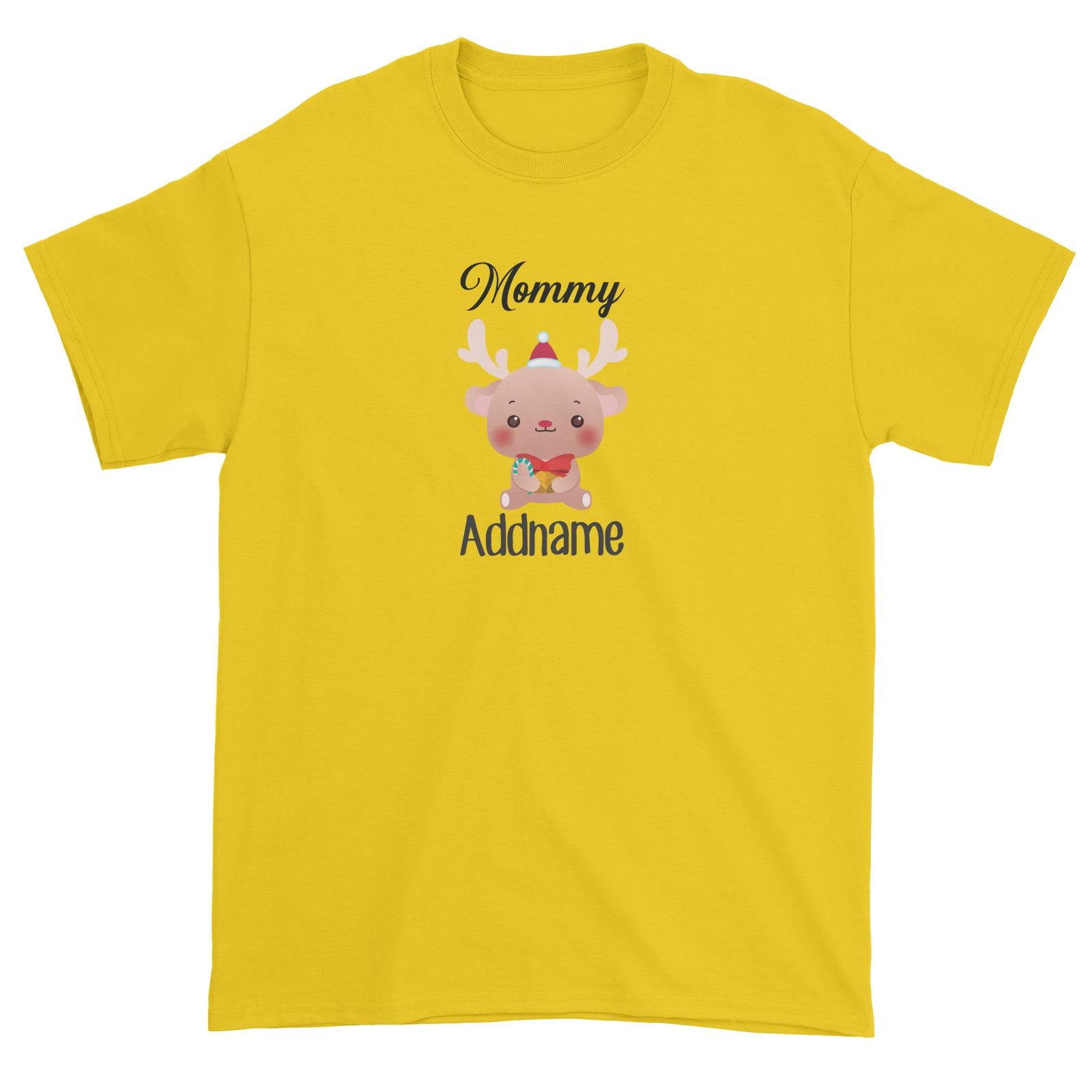 Christmas Cute Animal Series Mommy Deer Unisex T-Shirt