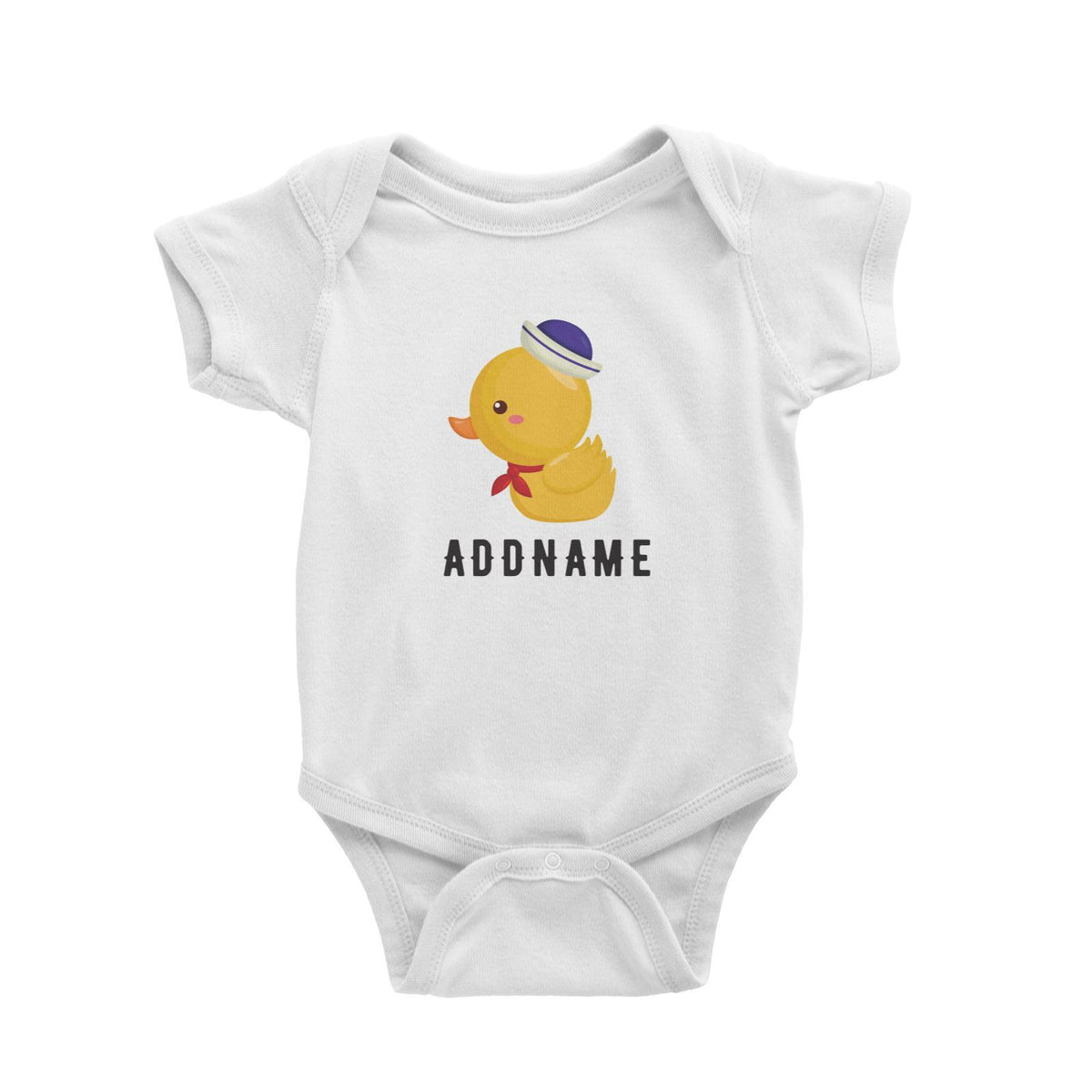 Birthday Sailor Baby Duck Addname Baby Romper
