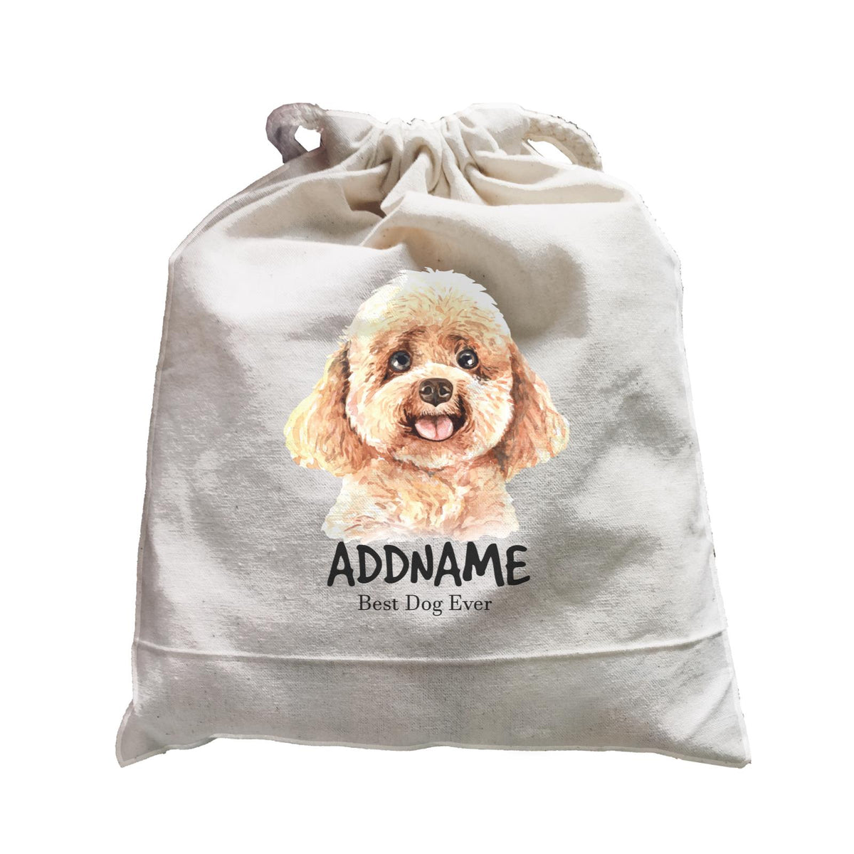 Watercolor Dog Poodle Dog Best Dog Ever Addname Satchel