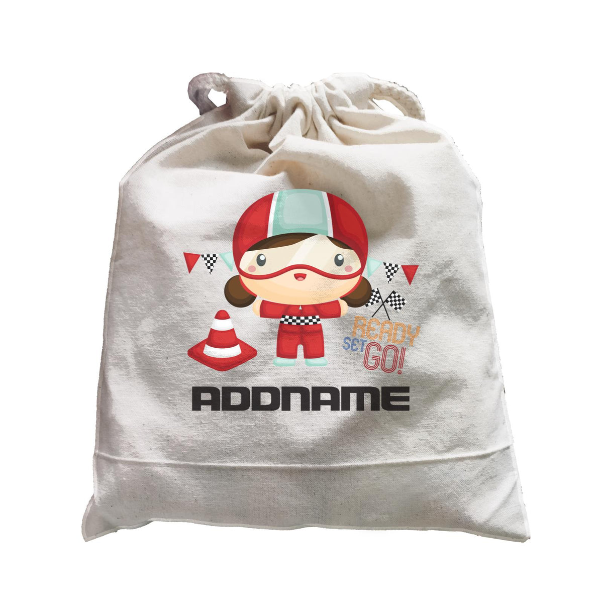 Birthday Cars Race Racer Girl Ready Set Go Addname Satchel