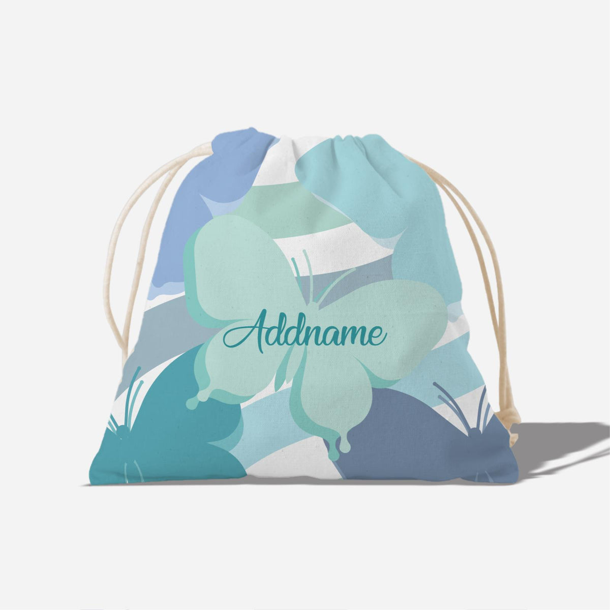 Butterfly Series Full Print Satchel - Blue