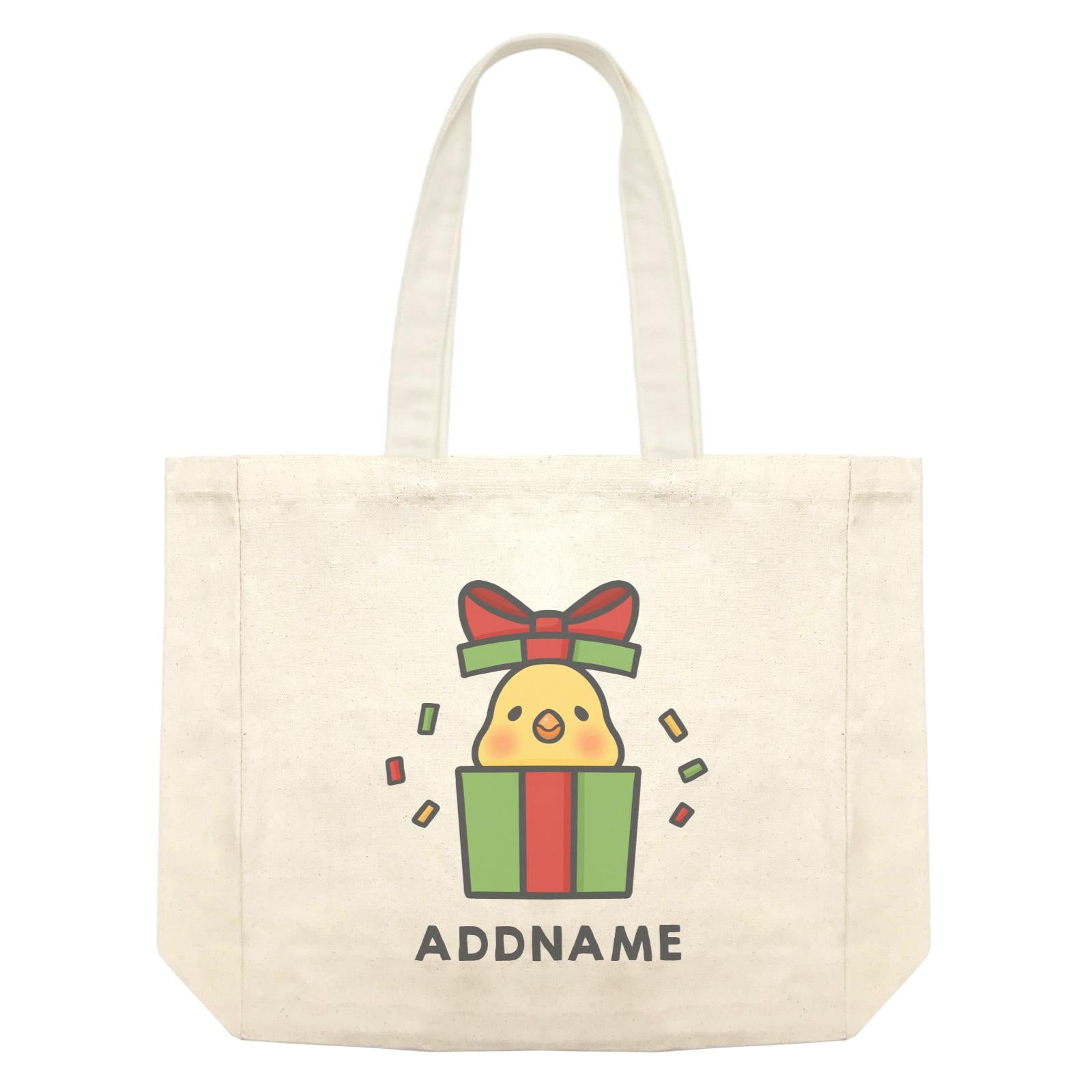 Xmas Cute Chick In Gift Box Addname Accessories Shopping Bag