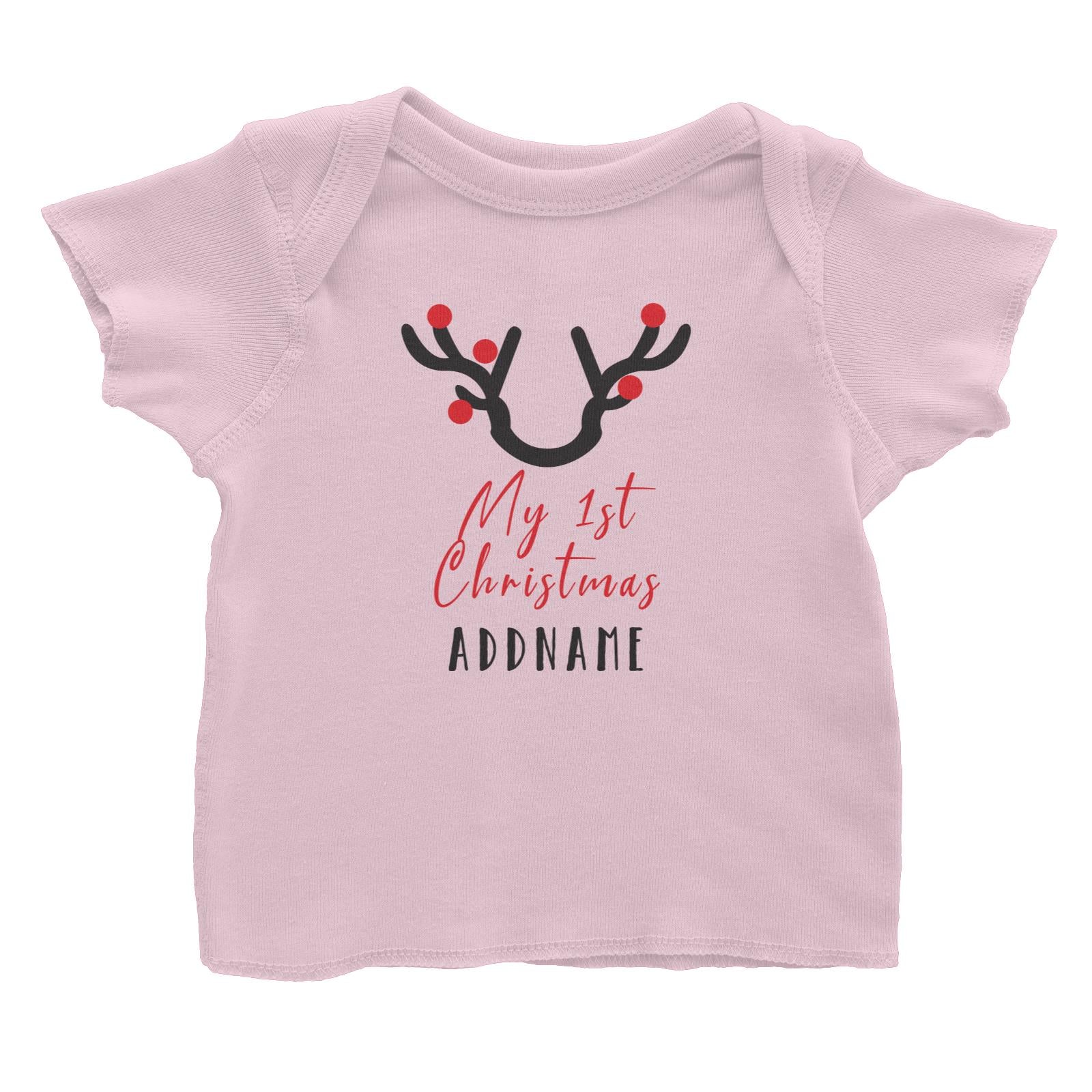 Christmas Series Antler My 1st Chistmas Baby T-Shirt
