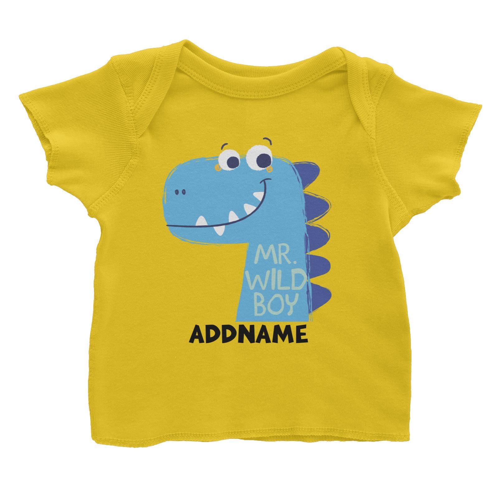 Mr Wild Boy Dinosaur Addname Baby T-Shirt