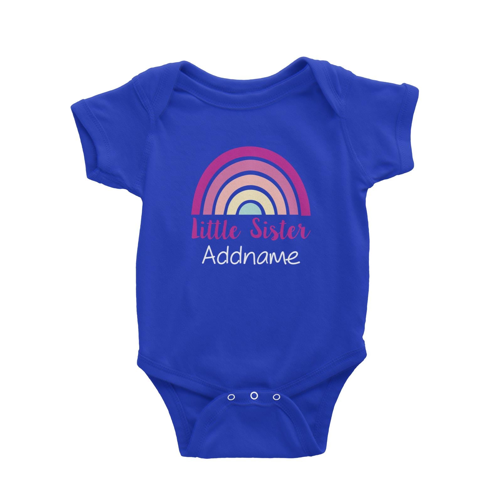 Colourful Rainbow Little Sister Baby Romper