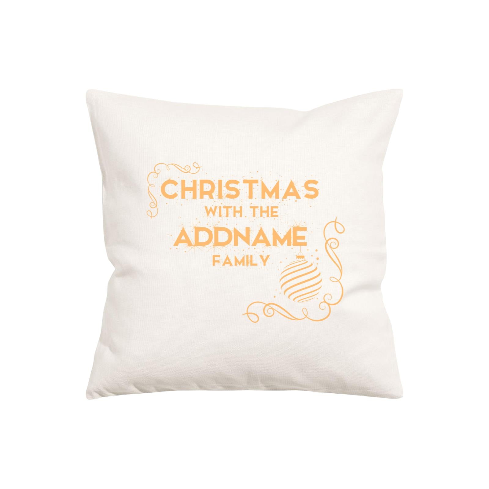 Xmas Christmas with The Family Ornaments Pillow Pillow Cushion