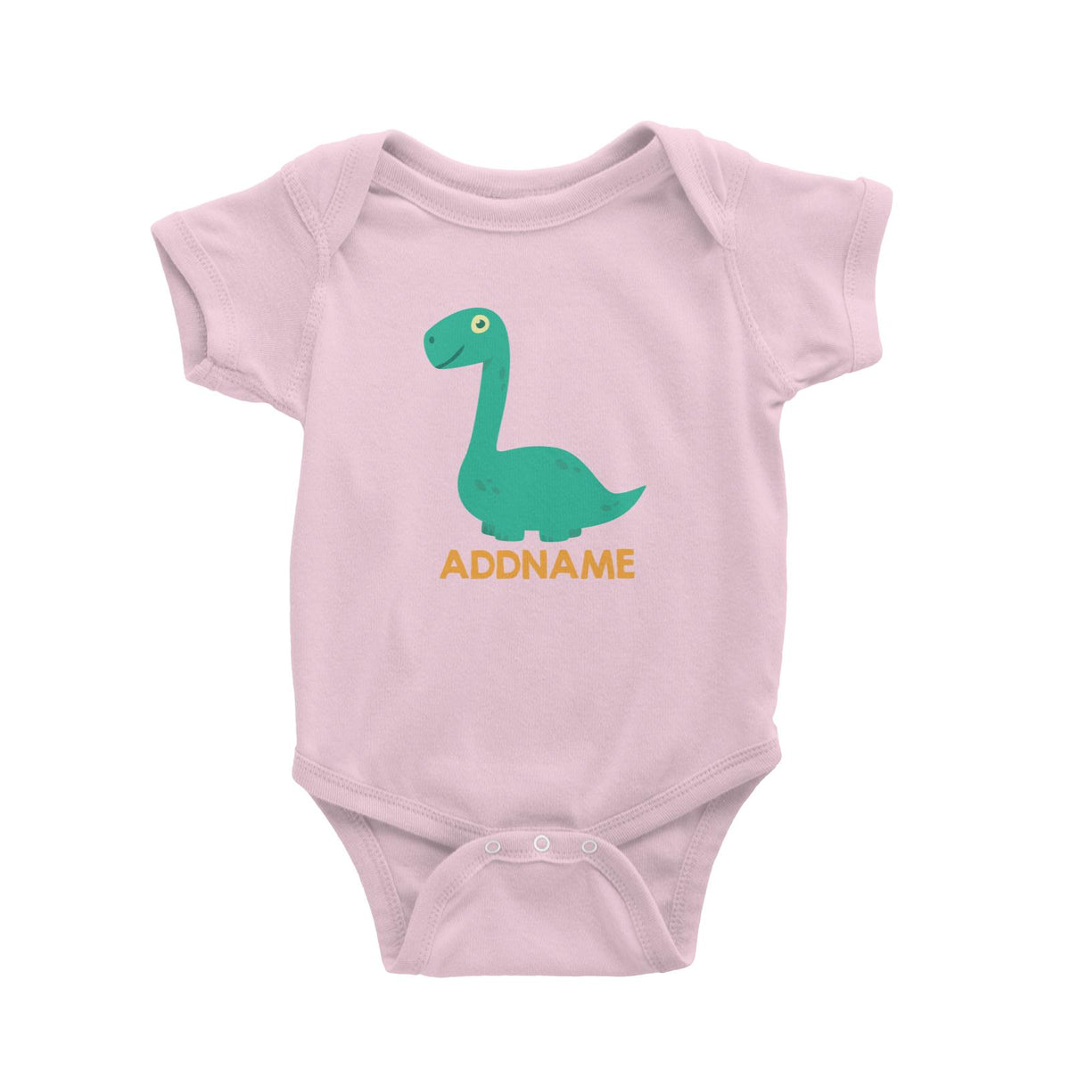 Cute Long Neck Dinosaur Personalizable Design Baby Romper
