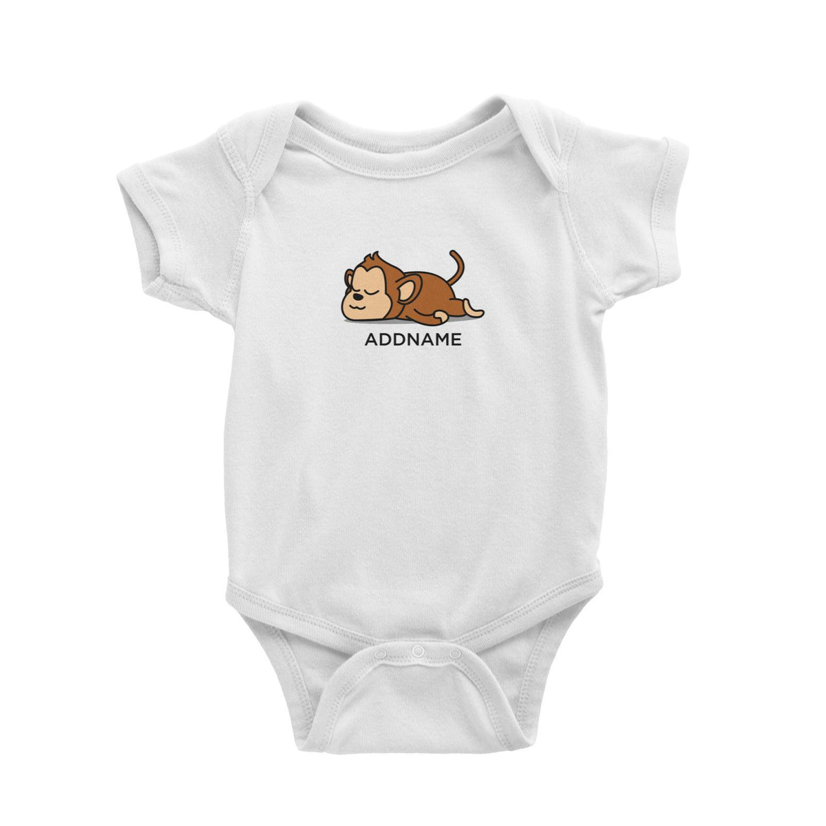 Lazy Monkey Addname Baby Romper