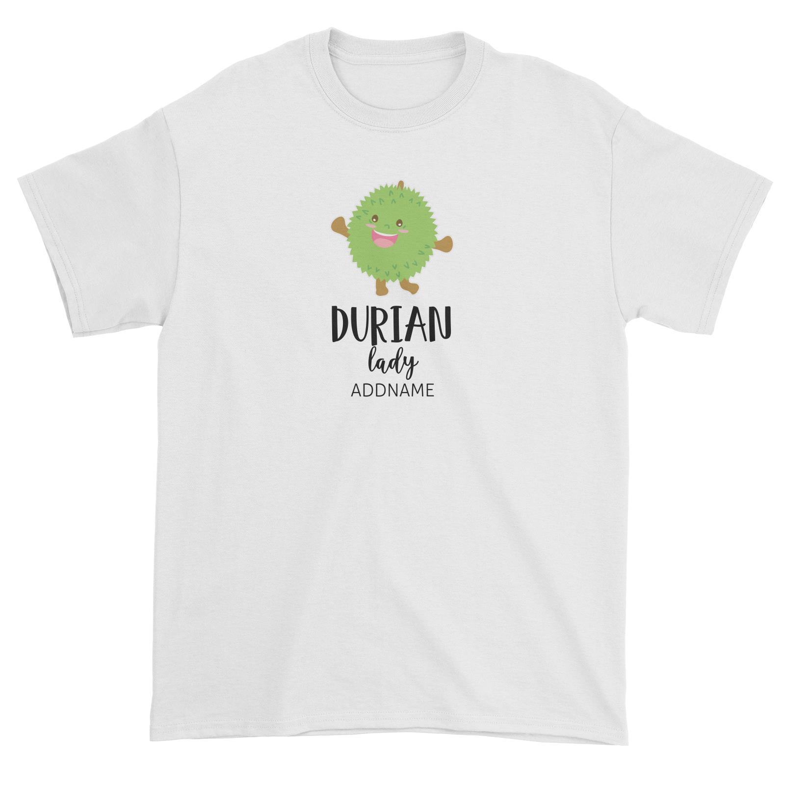 Cute Durian Lady Unisex T-Shirt