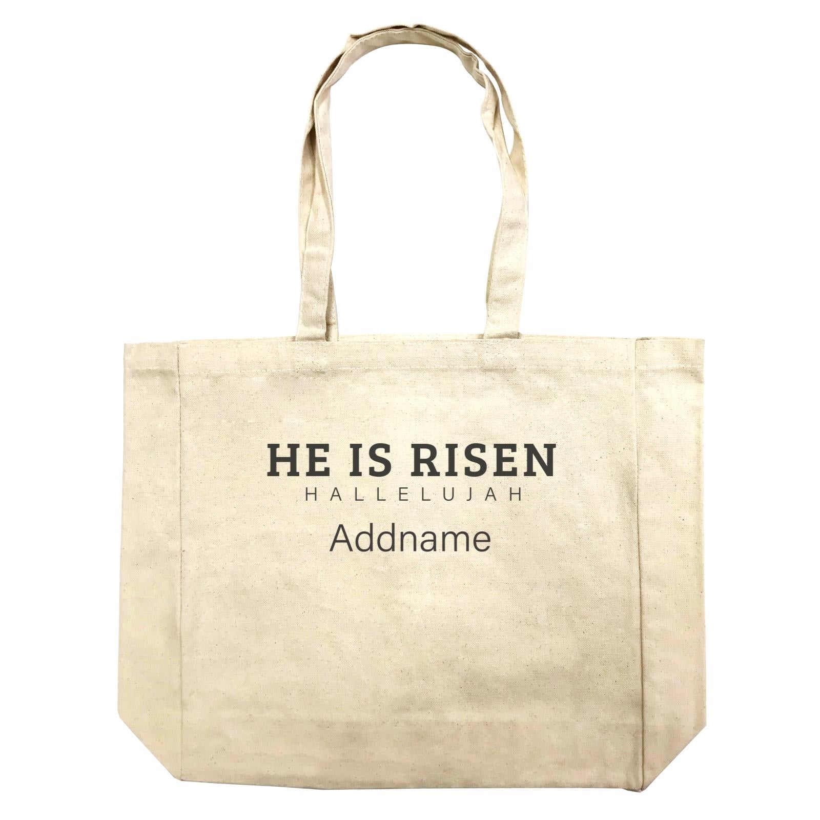 Christian Series He is Risen Hallelujah Addname Shopping Bag