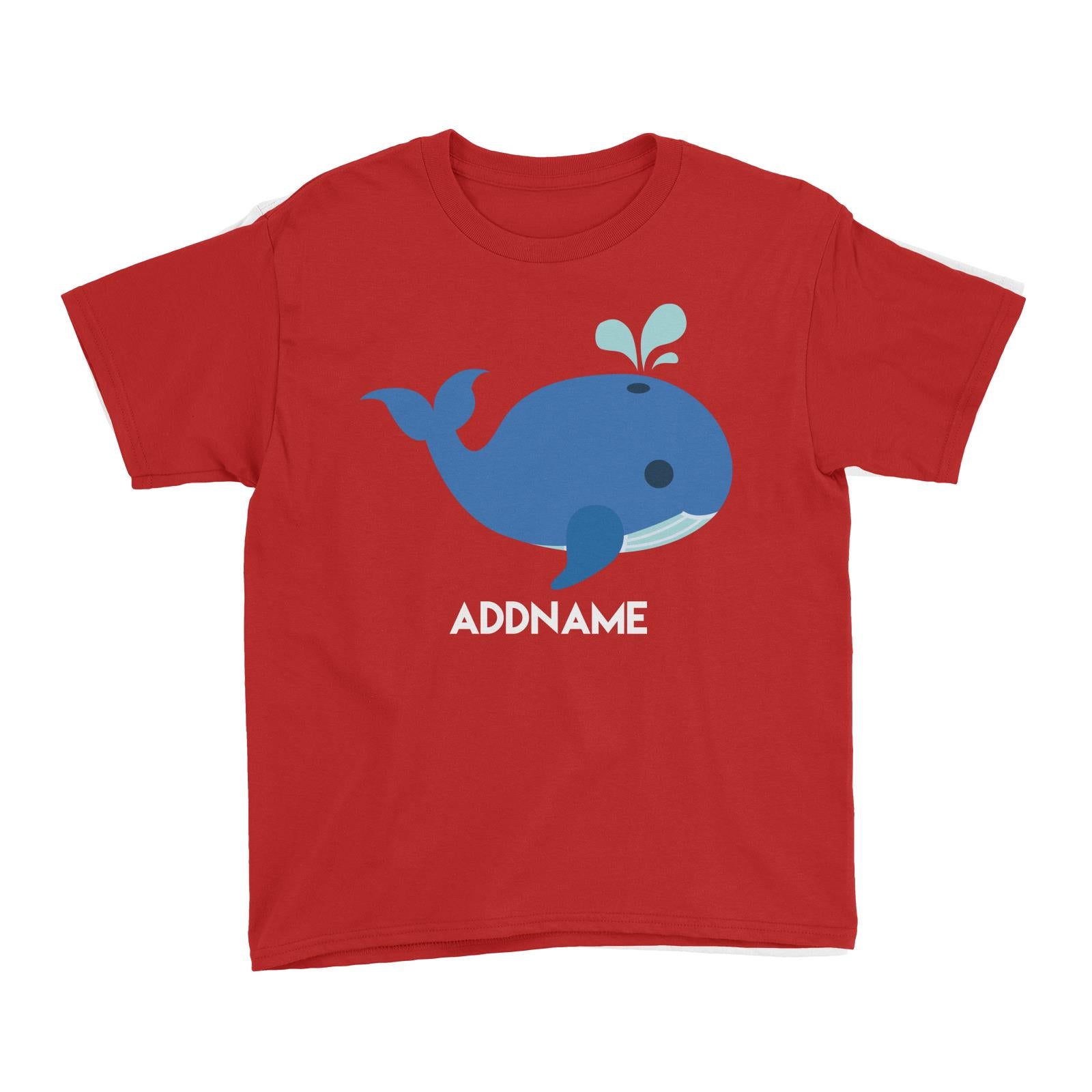 Sailor Whale Addname Kid's T-Shirt  Matching Family Personalizable Designs
