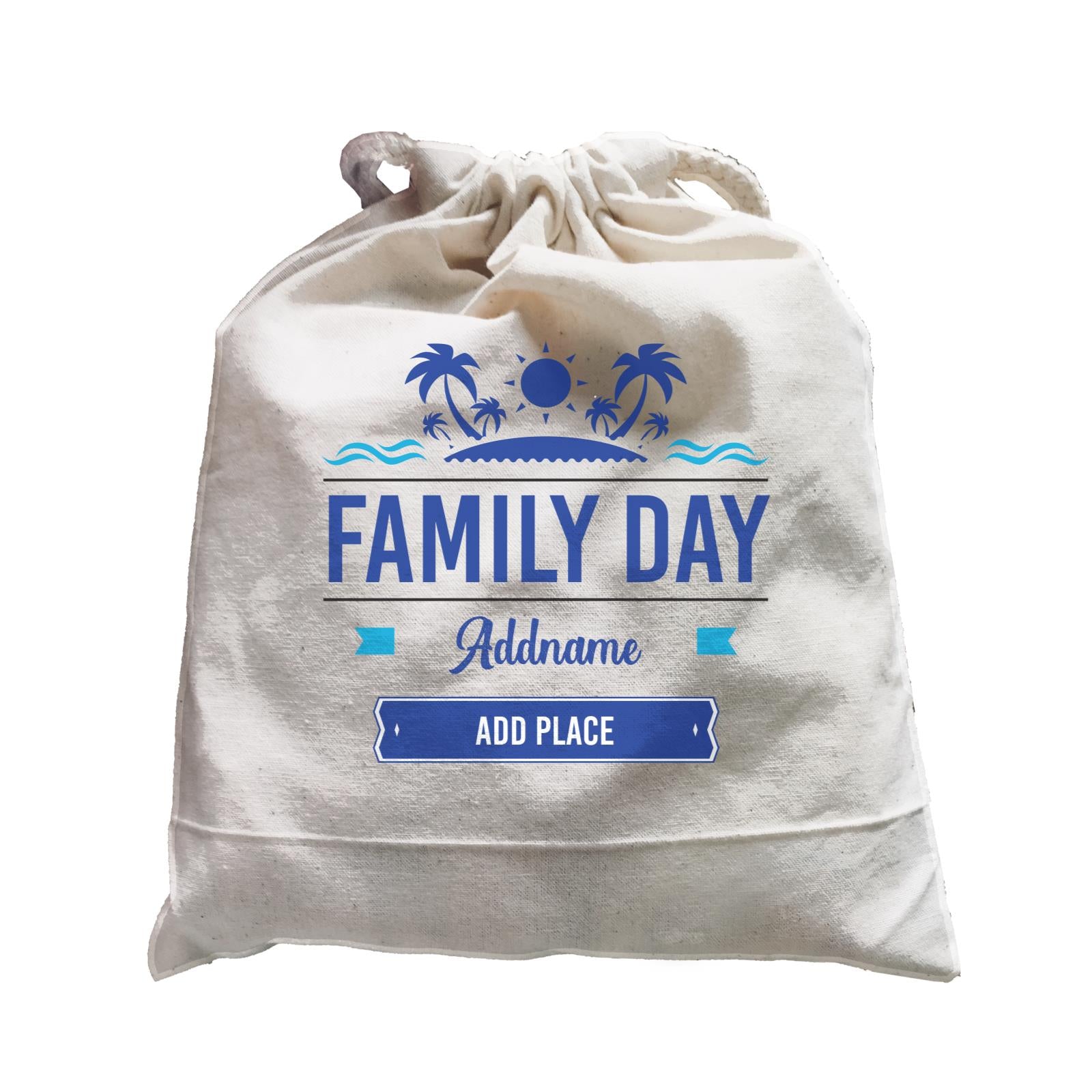 Family Day Tropical Icon Family Day Addname And Add Place Satchel