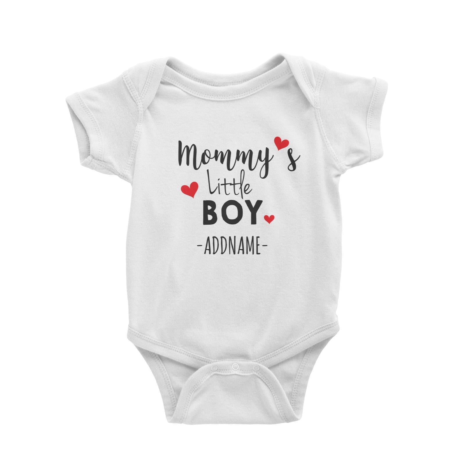 Mommy's Little Boy Addname Baby Romper Personalizable Designs Basic Newborn