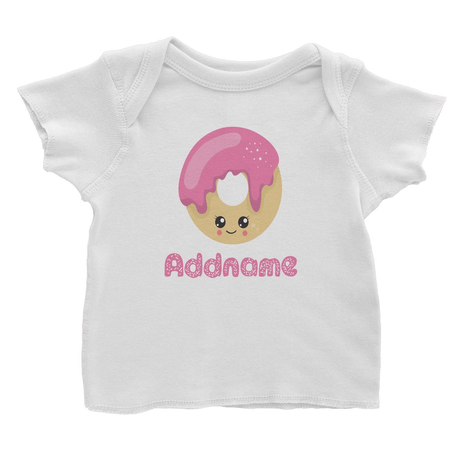 Magical Sweets Pink Donut Addname Baby T-Shirt