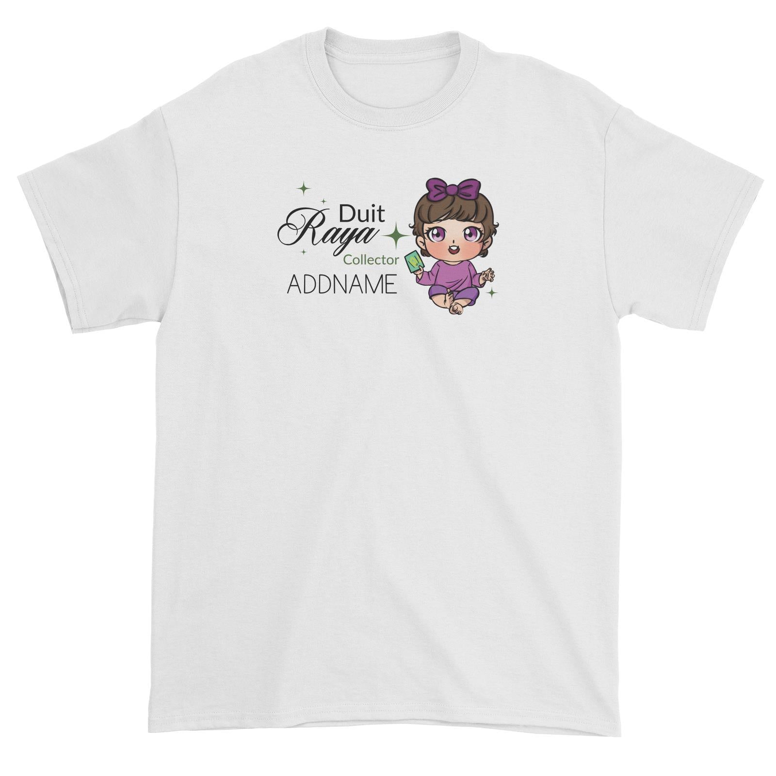 Raya Chibi Baby Baby Girl Duit Raya Collector Addname Unisex T-Shirt
