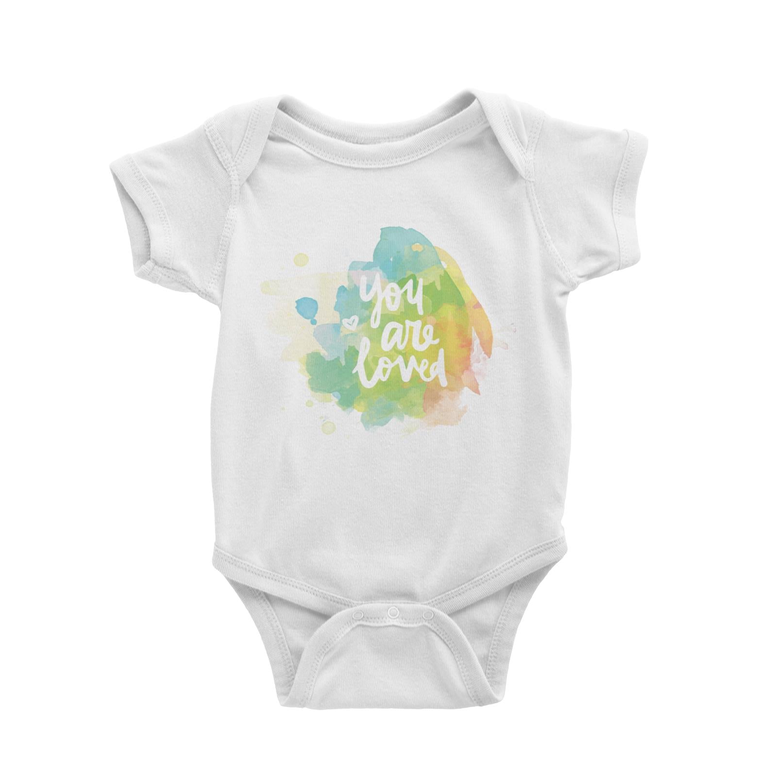 You Are Loved White Baby Romper