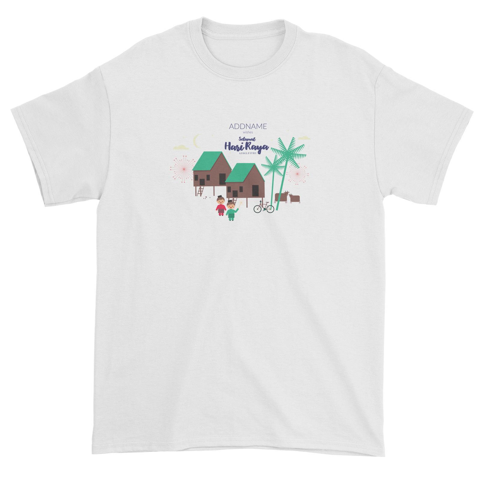 Wishes Selamat Hari Raya Unisex T-Shirt  Personalizable Designs Kampung