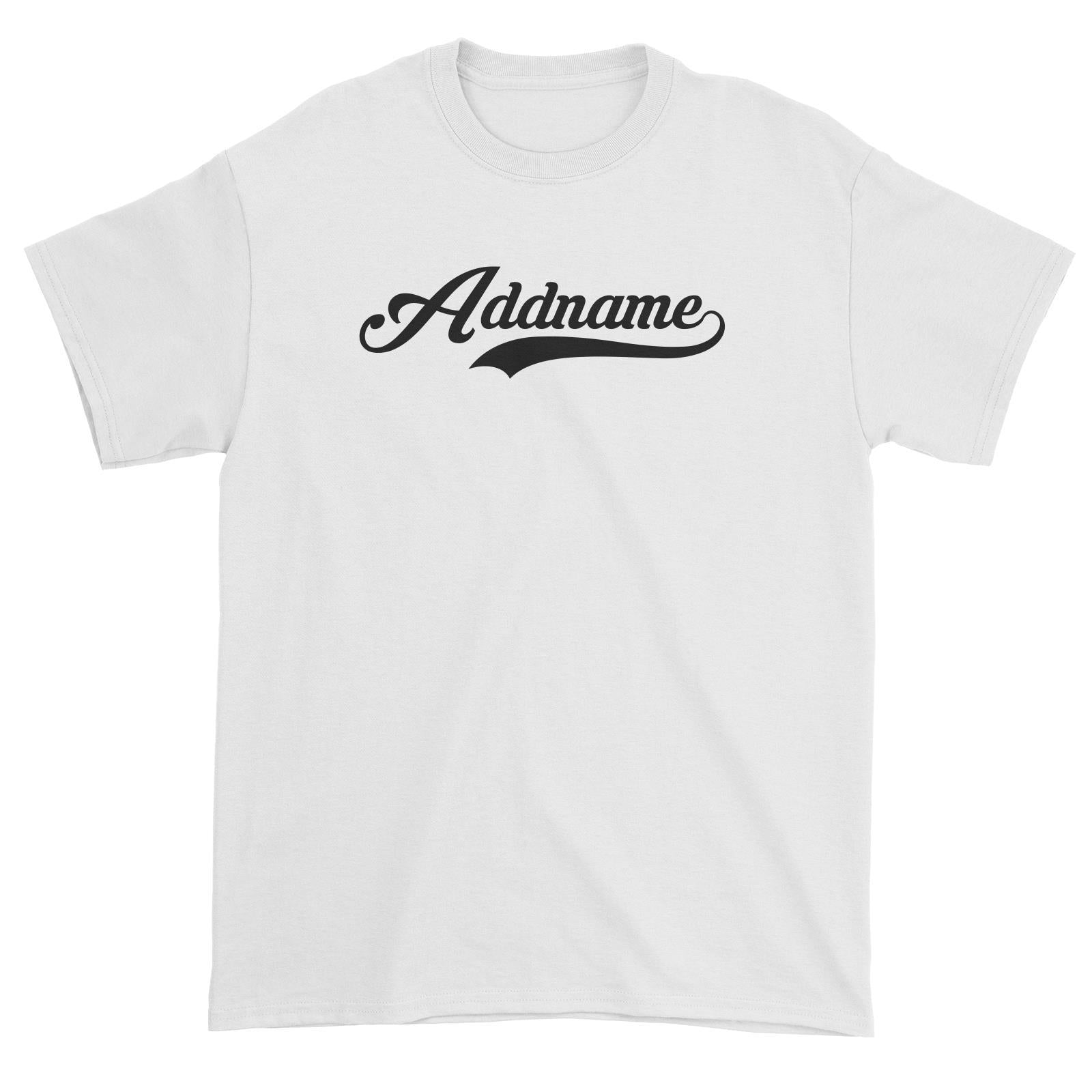 Retro Addname Unisex T-Shirt  Matching Family Personalizable Designs