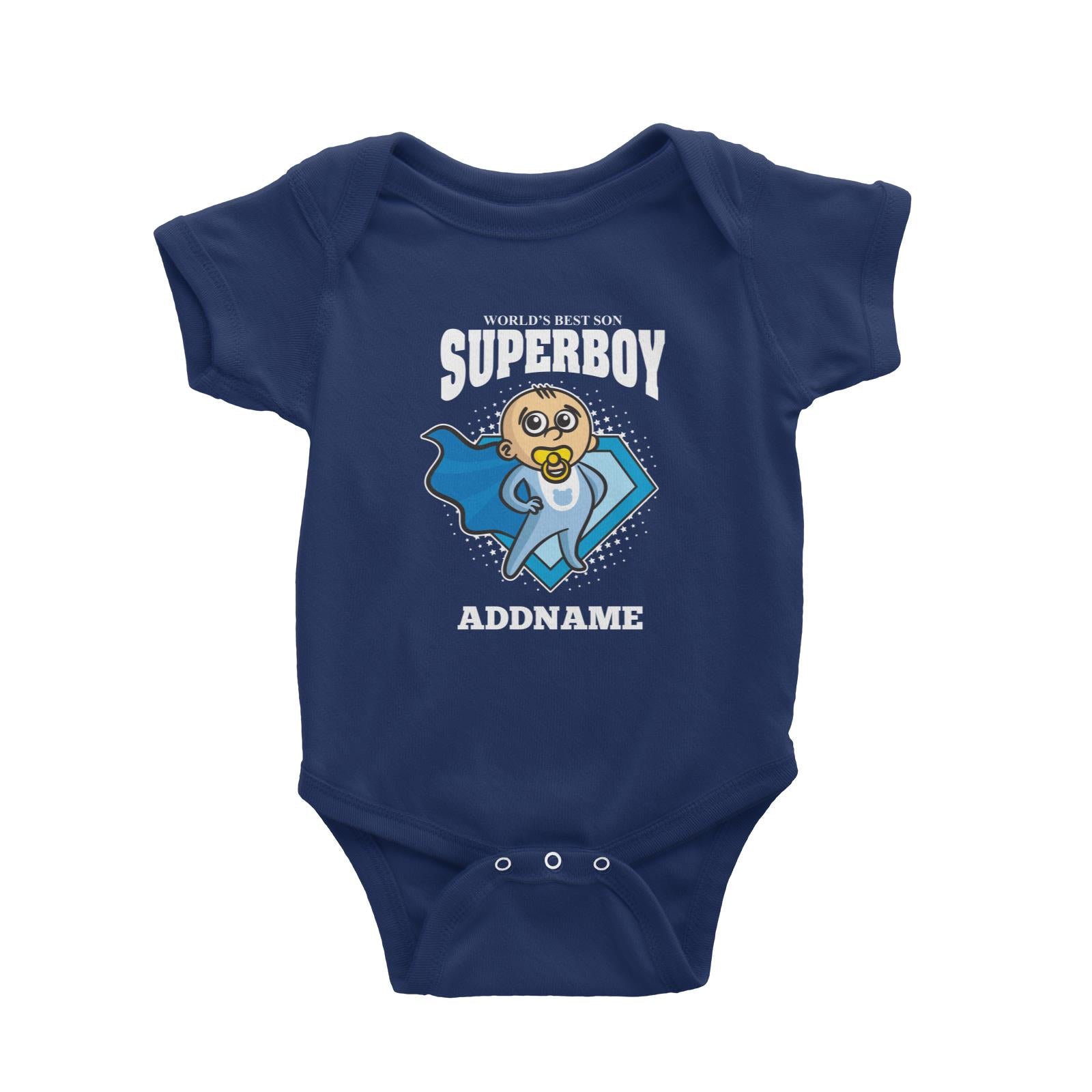 Best Son Superboy Baby Baby Romper Personalizable Designs Matching Family Superhero Family Edition Superhero