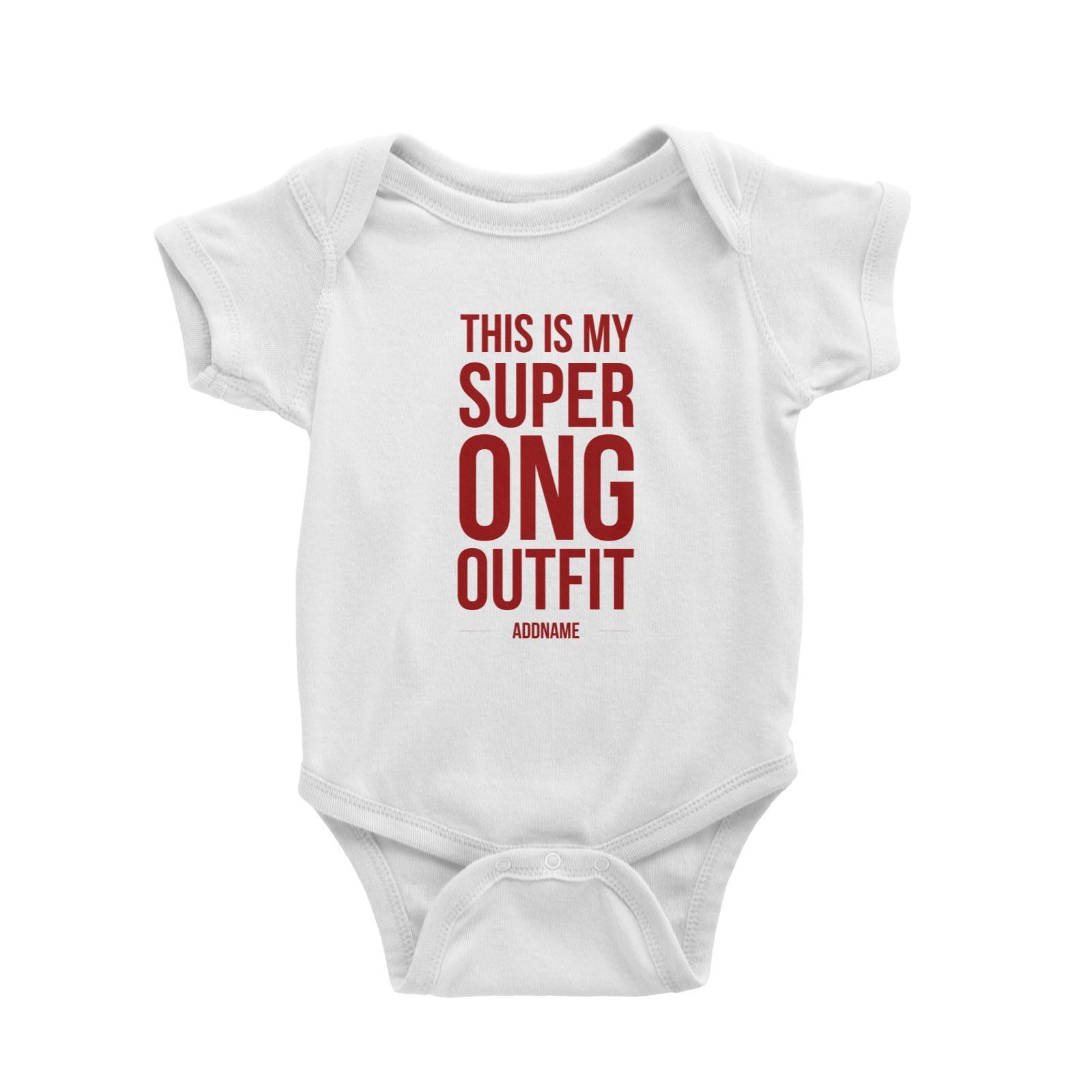 Chinese New Year This is My Super Ong Outfit Baby Romper  Personalizable Designs Lucky