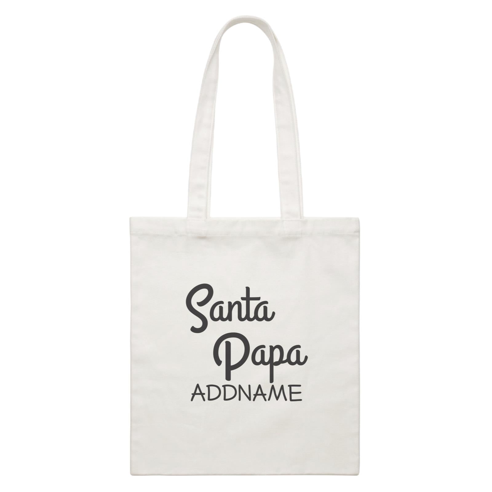 Xmas Santa Papa Canvas Bag