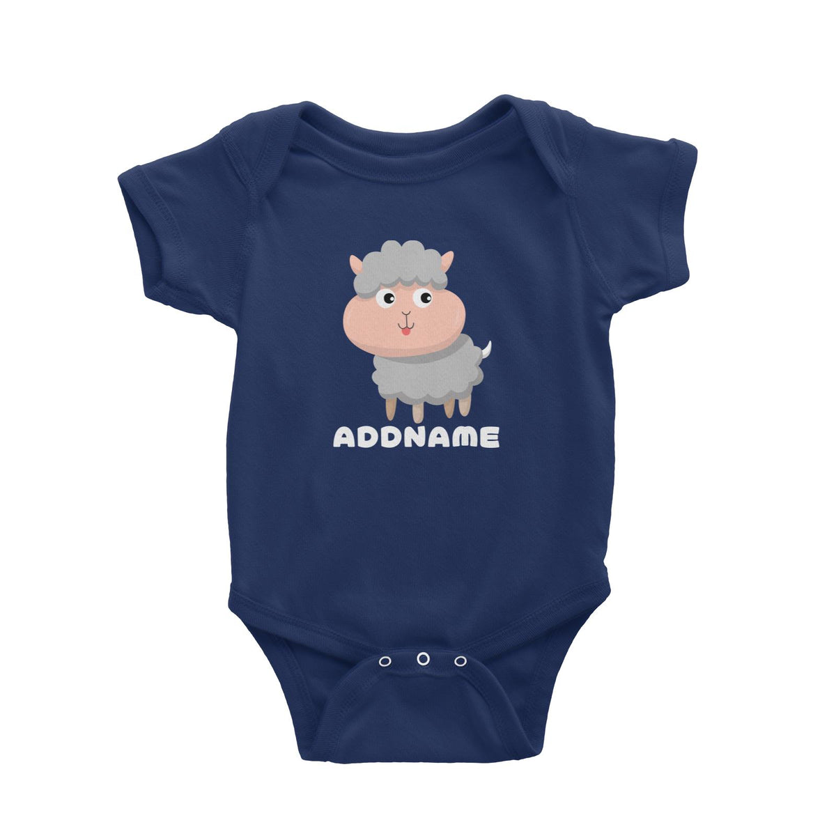 Farm Sheep Addname Baby Romper