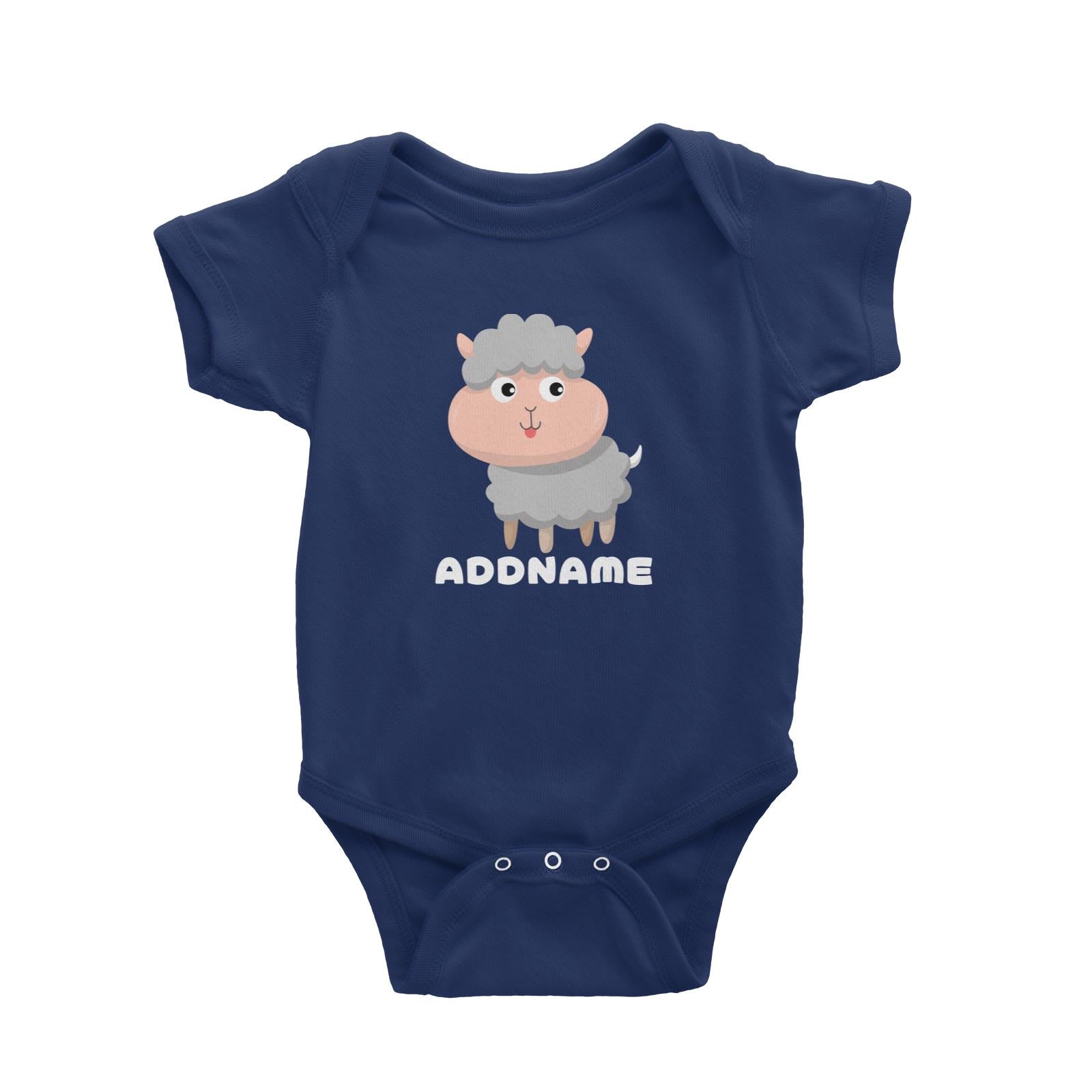 Farm Sheep Addname Baby Romper