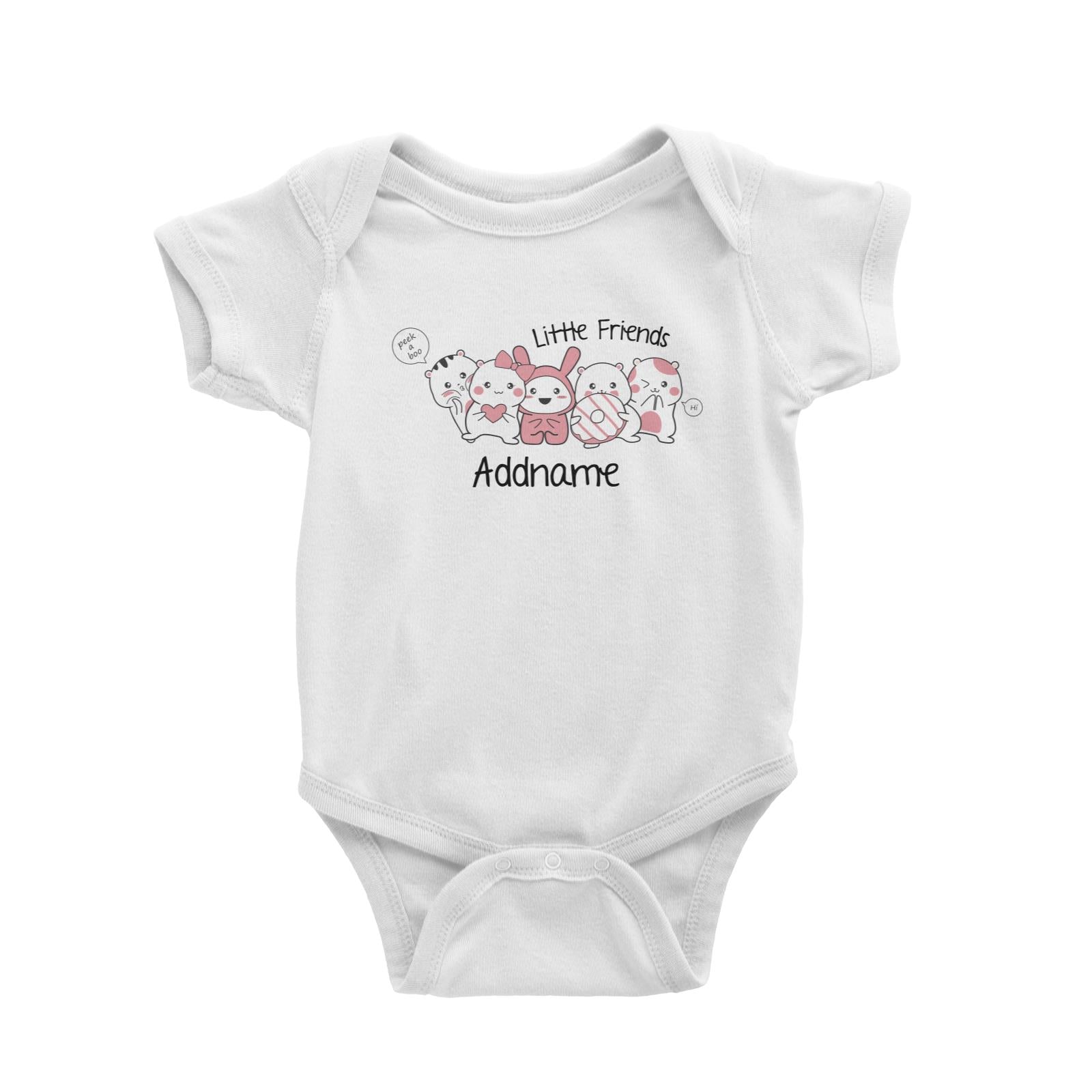 Cute Animals And Friends Series Cute Hamster Little Friends Addname Baby Romper