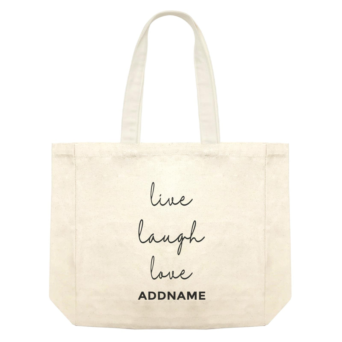 Inspiration Quotes Live Laugh Love Addname Shopping Bag