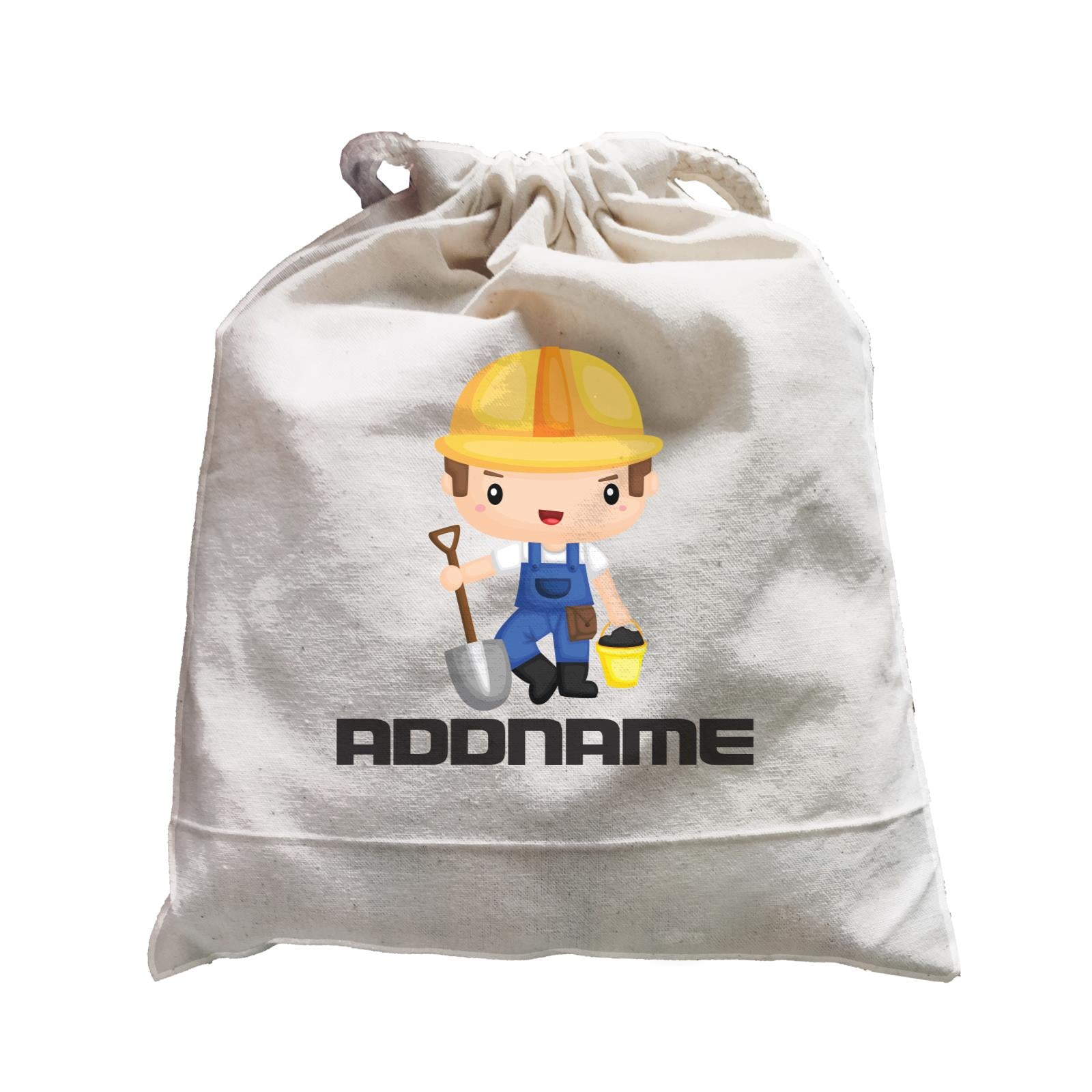 Birthday Construction Worker Boy In Work Addname Satchel