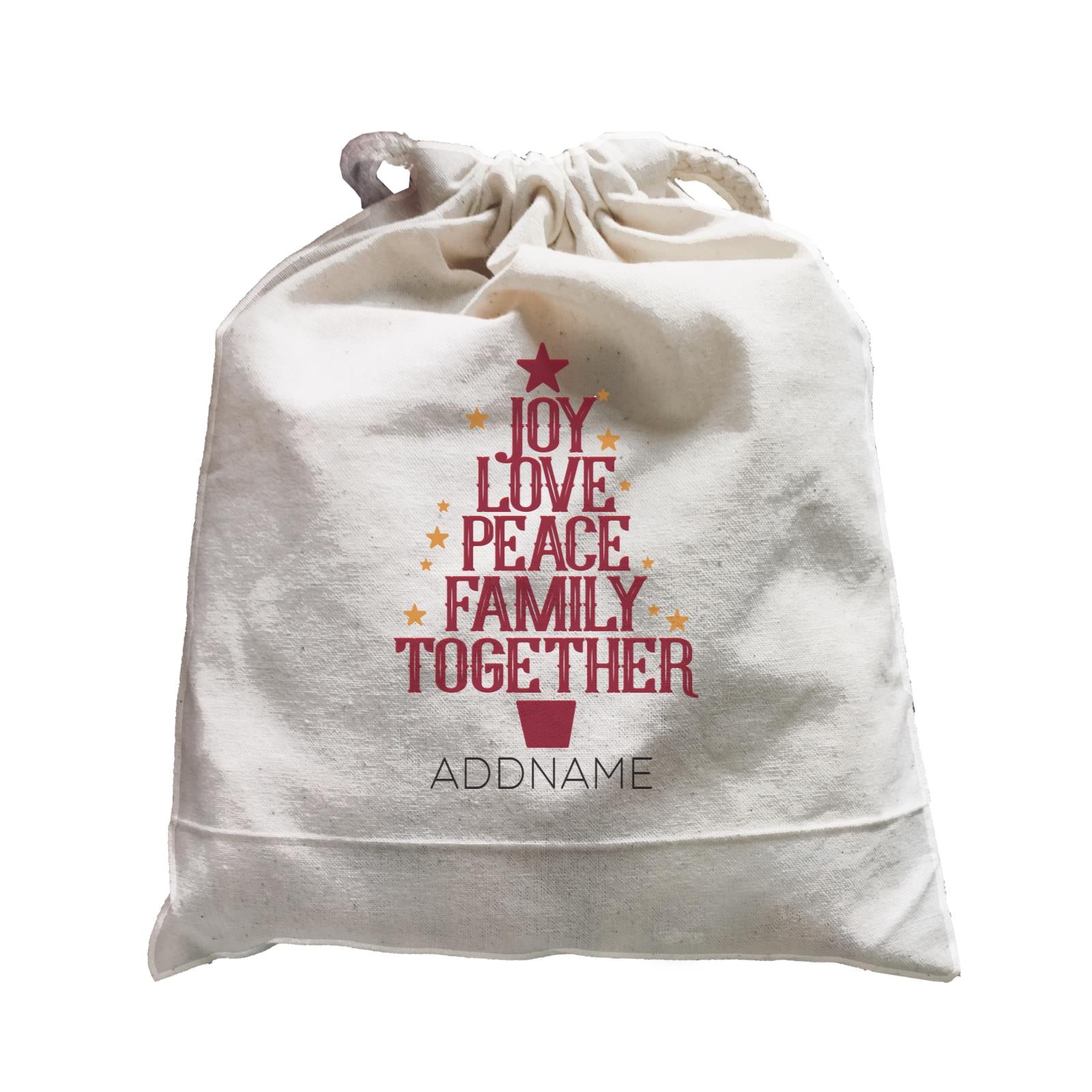 Xmas Joy Love Peace Family Together Satchel