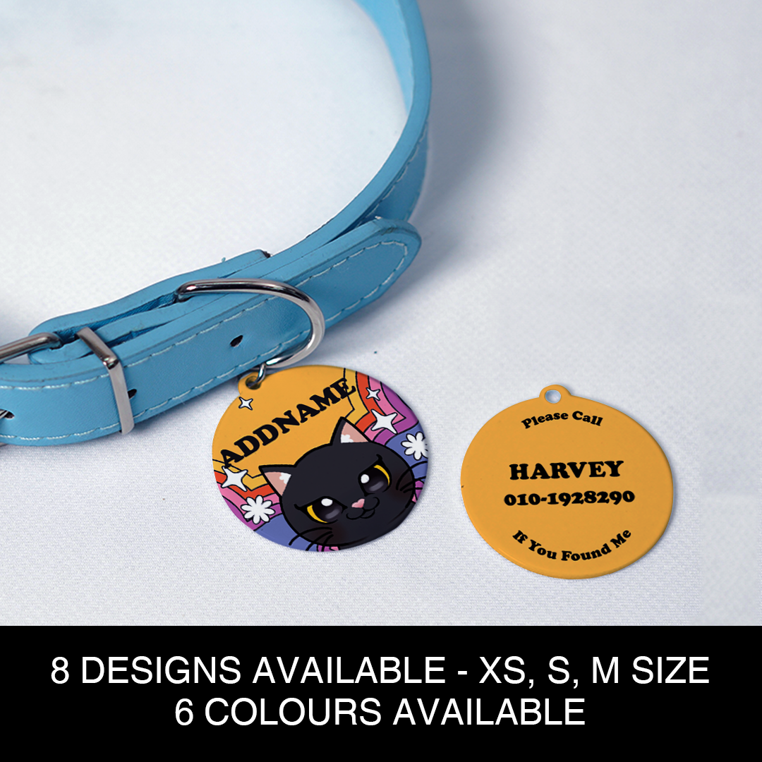 Paw Print Series - Feral Cat Pet Pendant with Collar