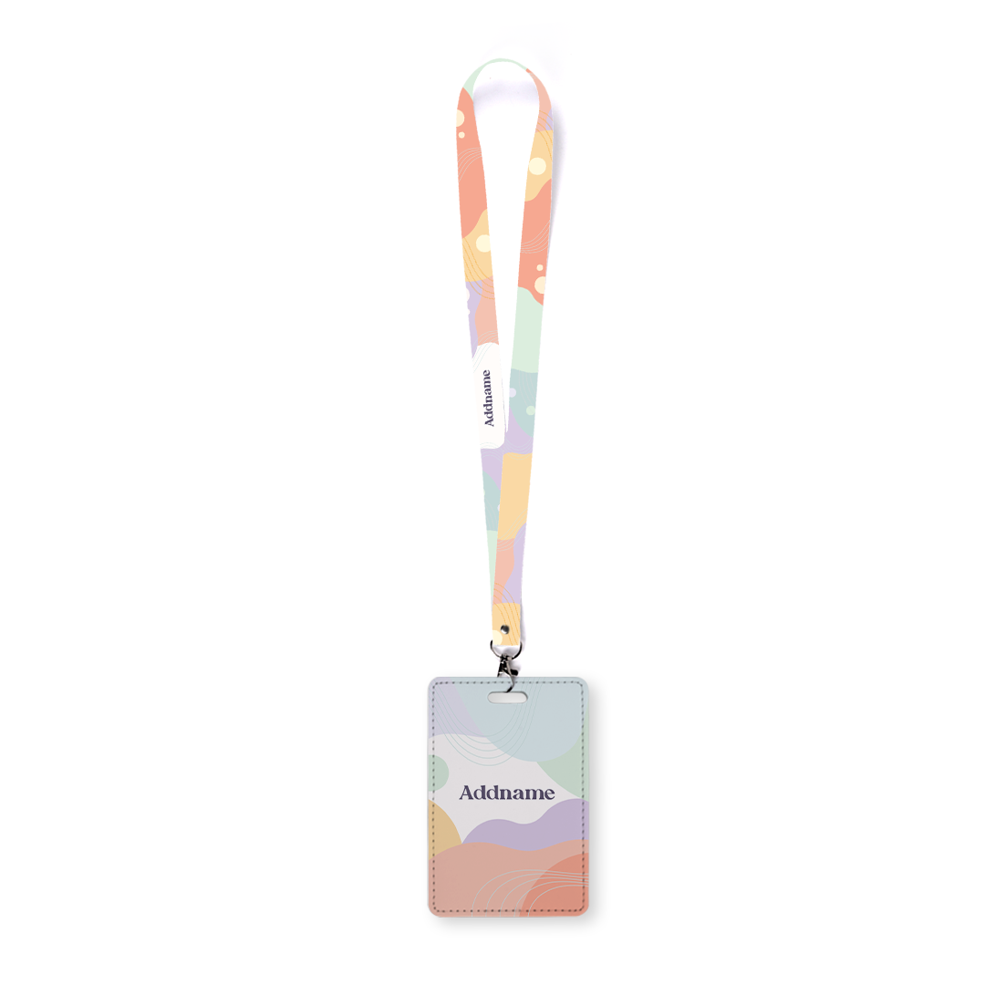 Pastel Melody - Lanyard and Cardholder