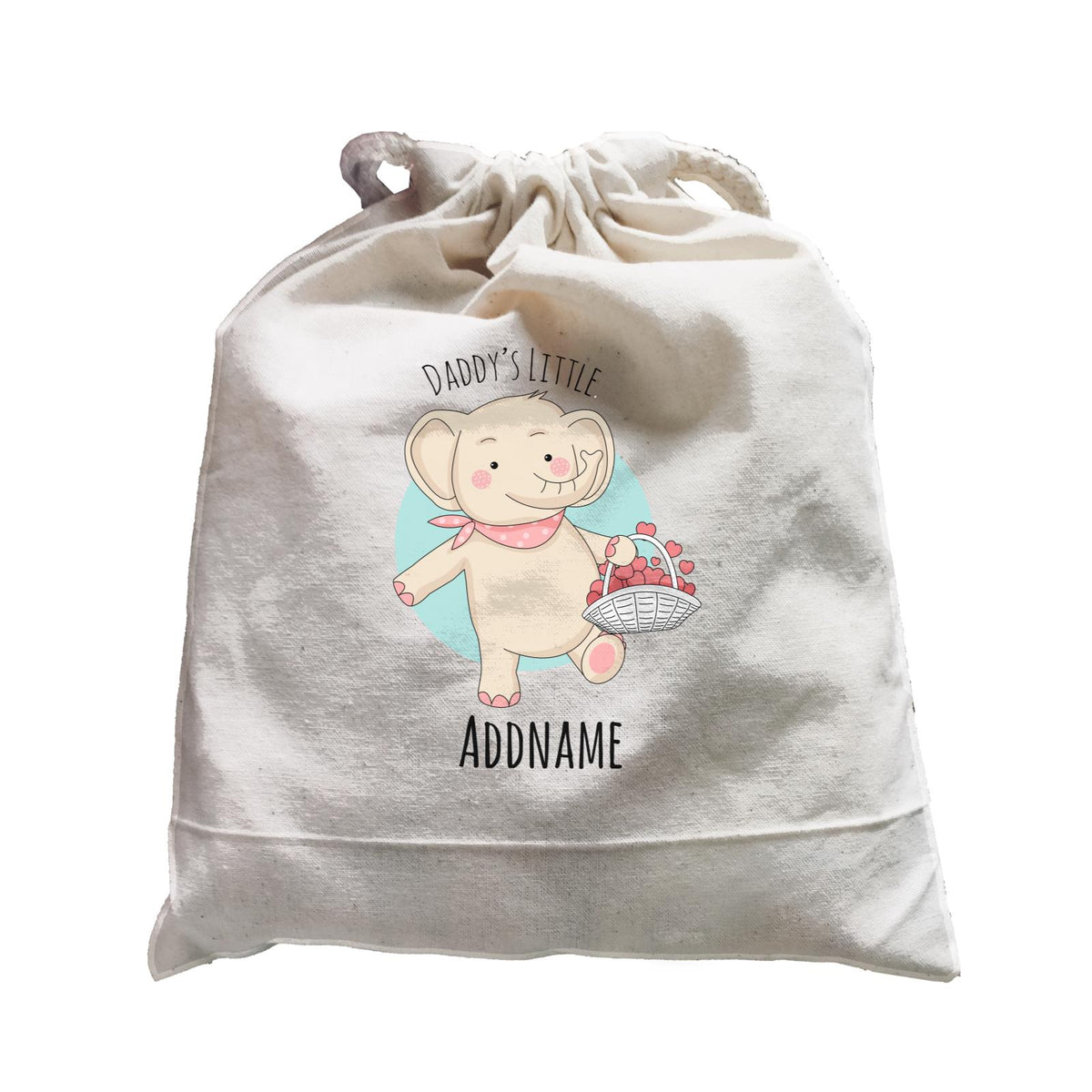 Sweet Animals Sketches Elephant Daddy's Little Addname Satchel