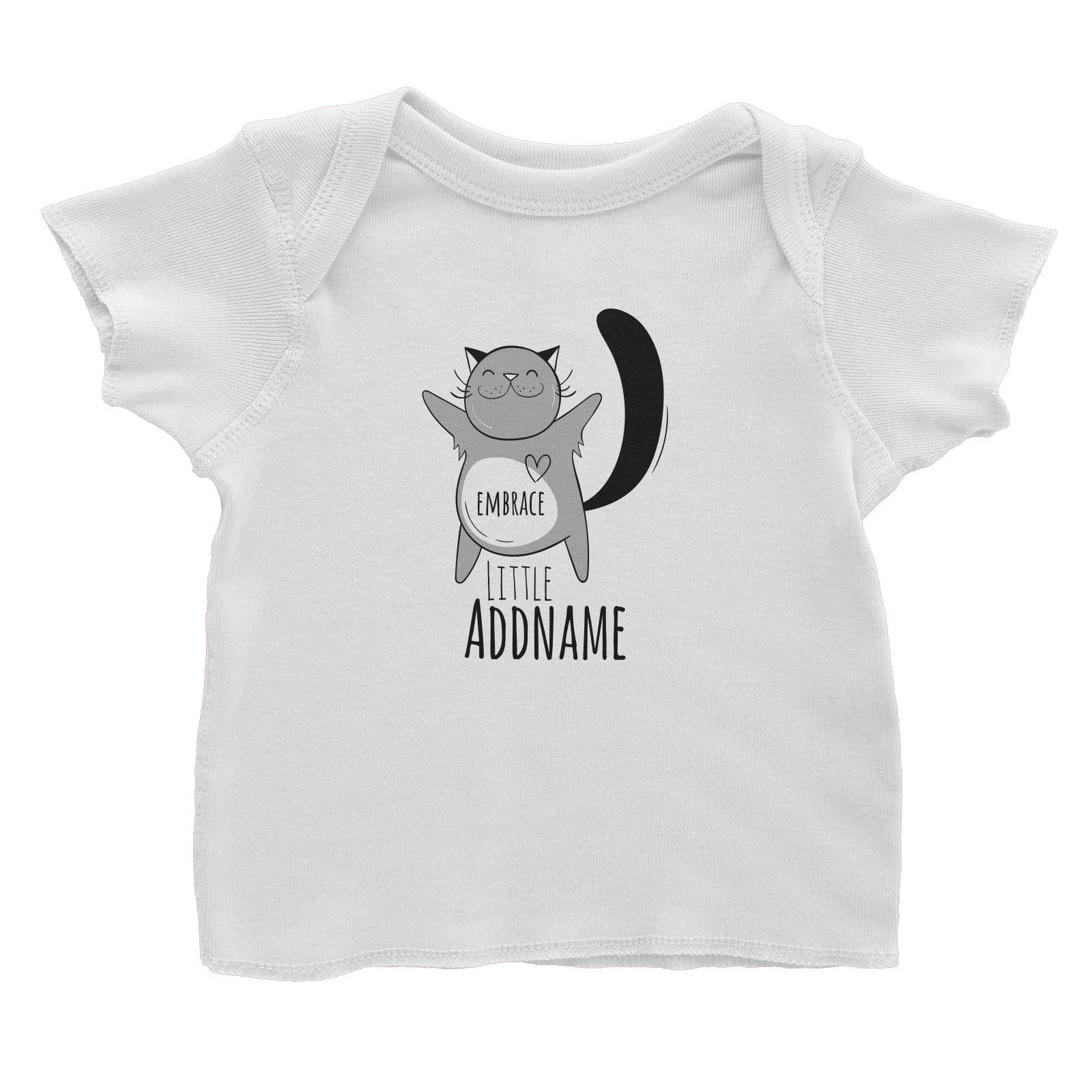 Drawn Adorable Animals Embrace Addname Baby T-Shirt
