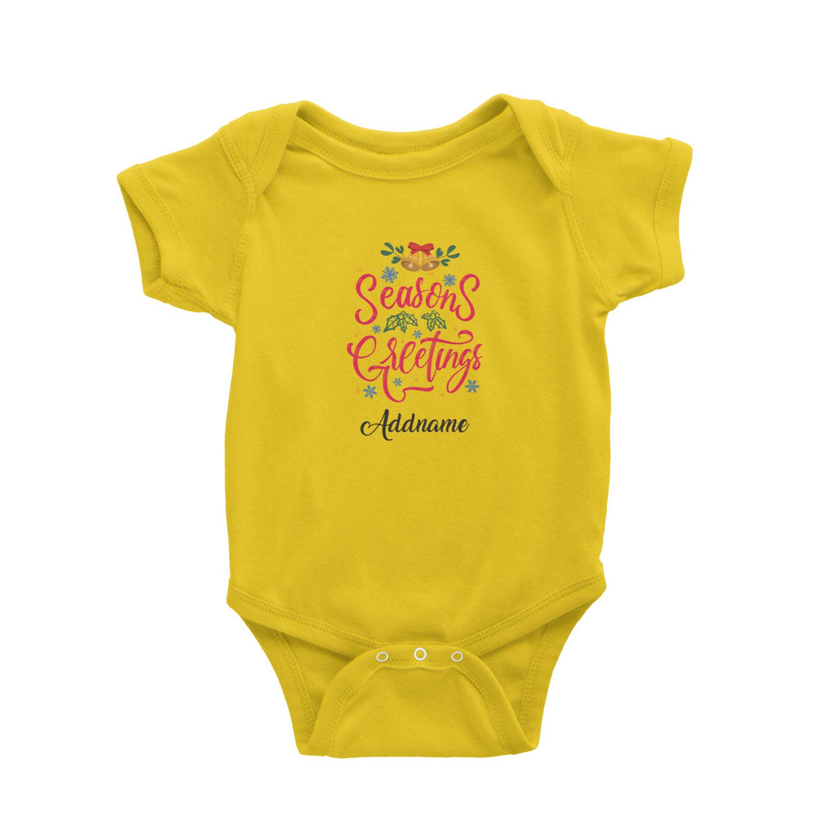 Christmas Series Season's Greetings Baby Romper