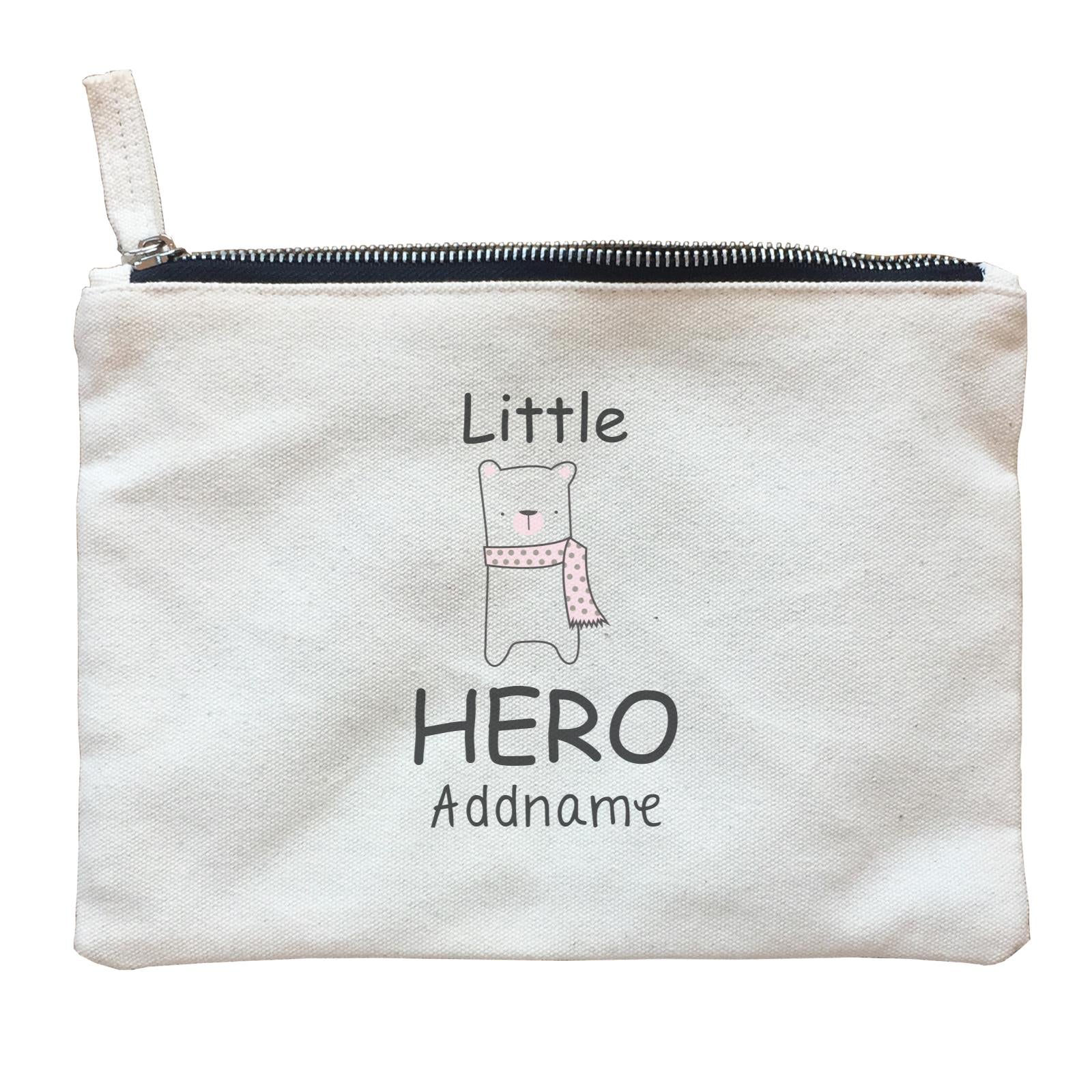 Cute Animals and Friends Series 2 Bear Little Hero Addname Zipper Pouch