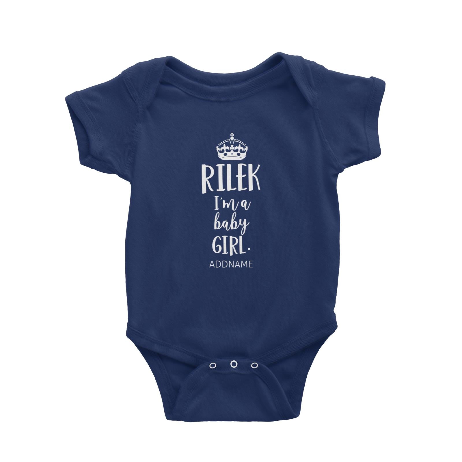 Rilek Im A Baby Girl Baby Romper