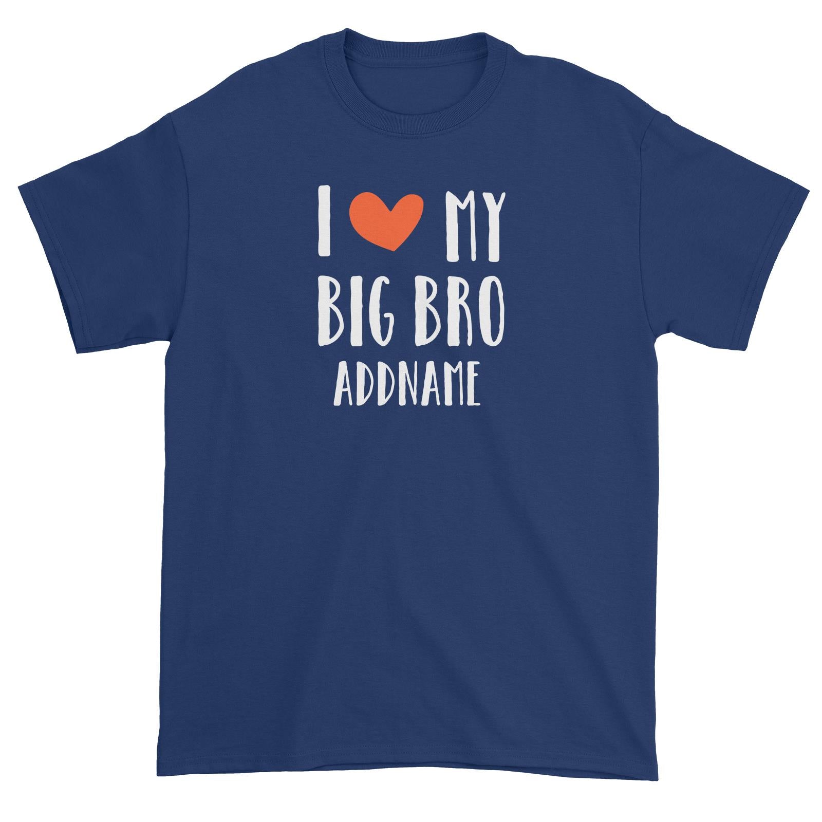 Doggy Love I Love My Big Bro Addname Unisex T-Shirt