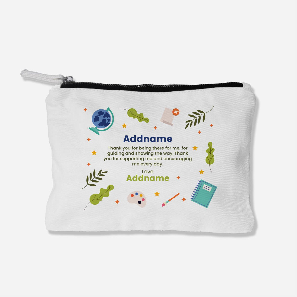 Thank You Teacher Quote - Zipper Pouch