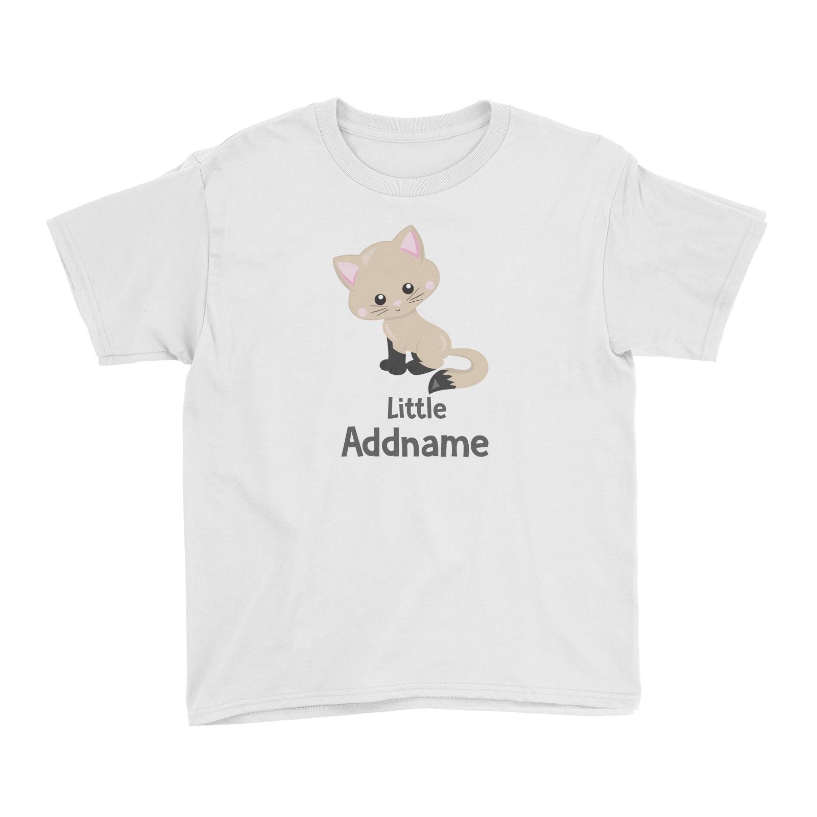 Adorable Cats Light Brown Cat with Black Legs Little Addname Kid's T-Shirt