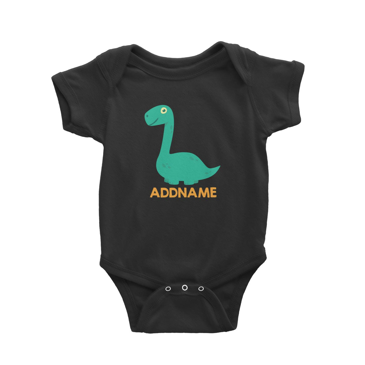 Cute Long Neck Dinosaur Personalizable Design Baby Romper
