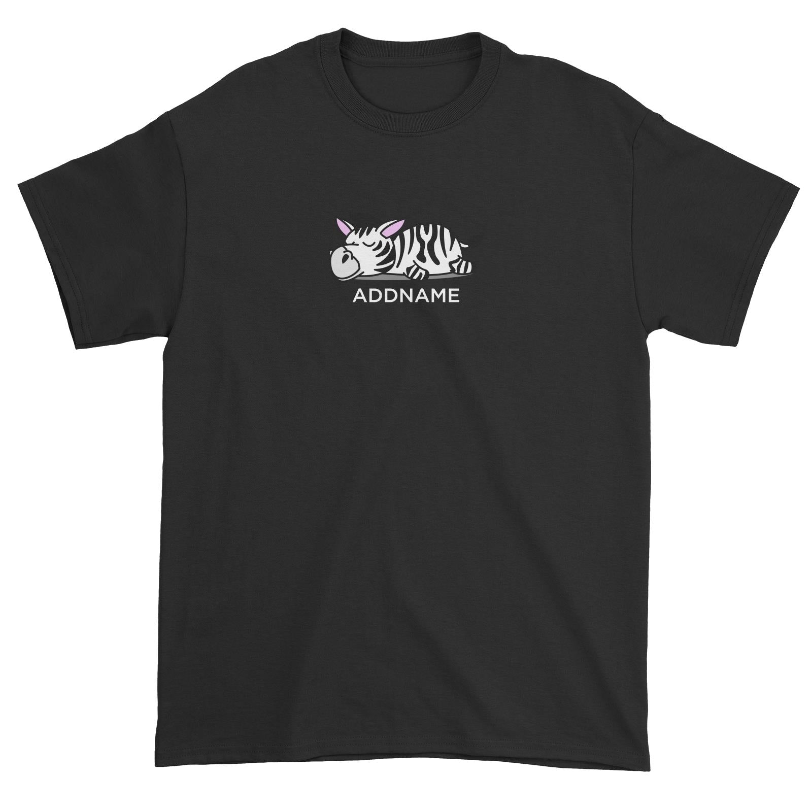 Lazy Zebra Addname Unisex T-Shirt