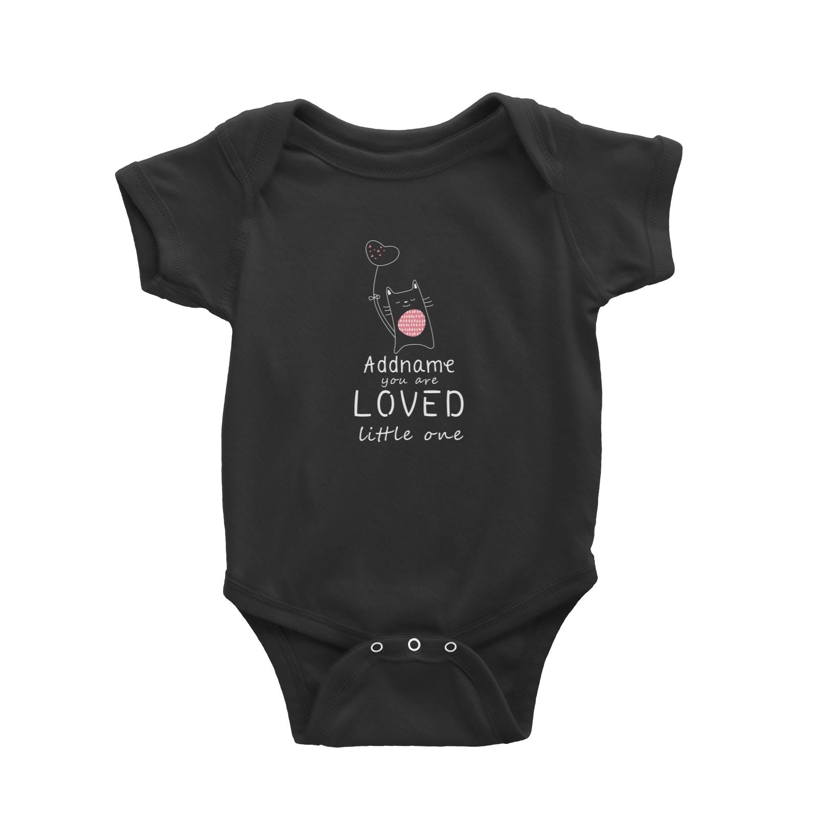 Cute Animals and Friends Series 2 Cat Addname You Are Loved Little One Baby Romper