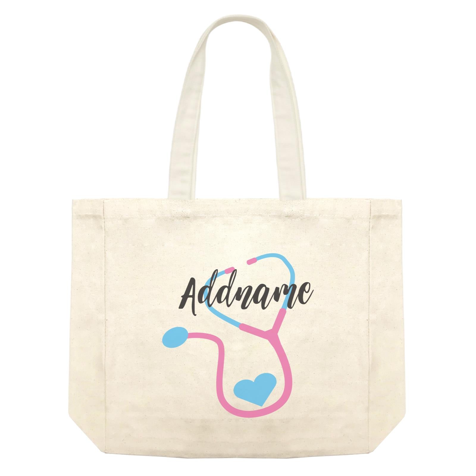Nurse Quotes Cute Stethoscope Vector Addname Shopping Bag