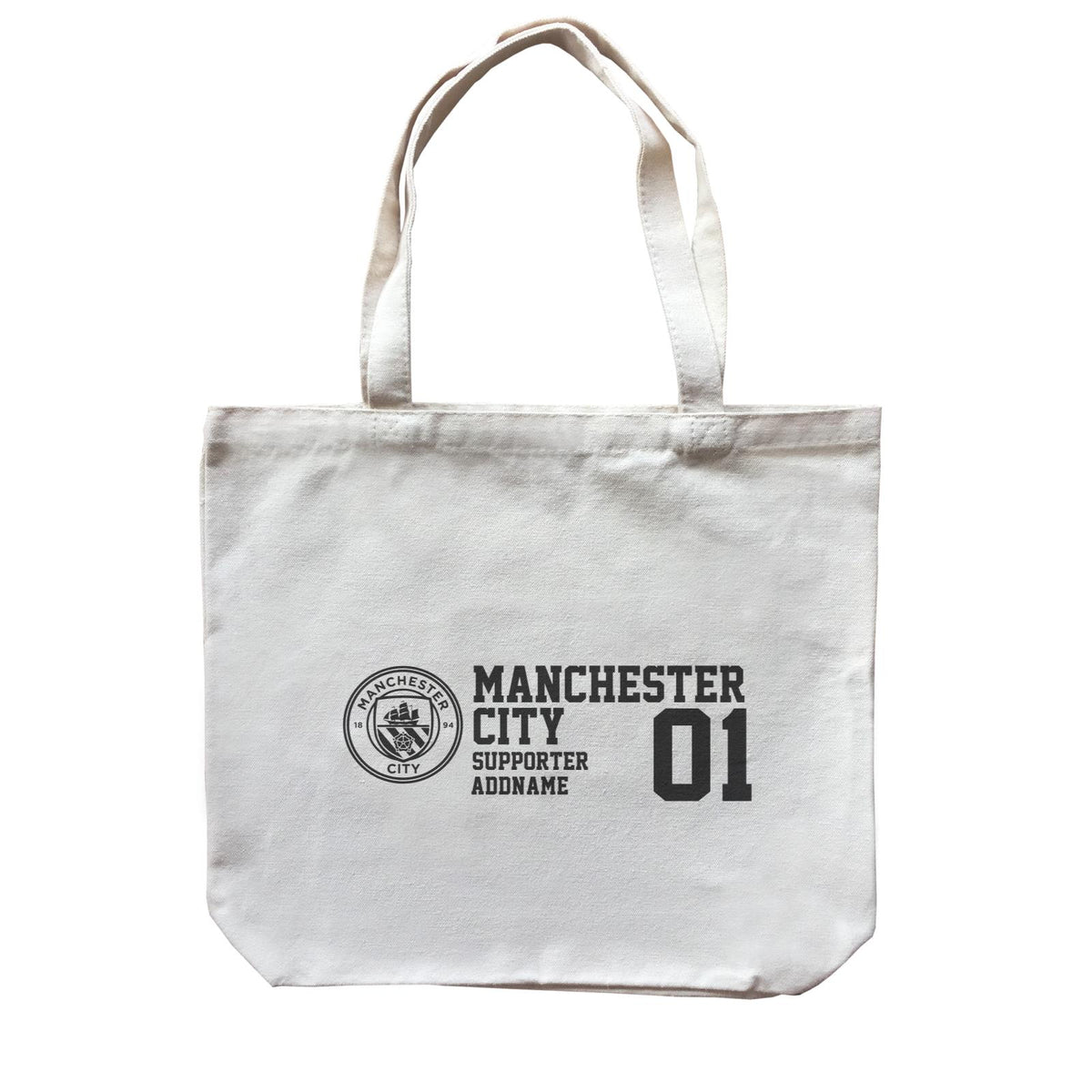 Manchester City Football Supporter Accessories Addname Canvas Bag